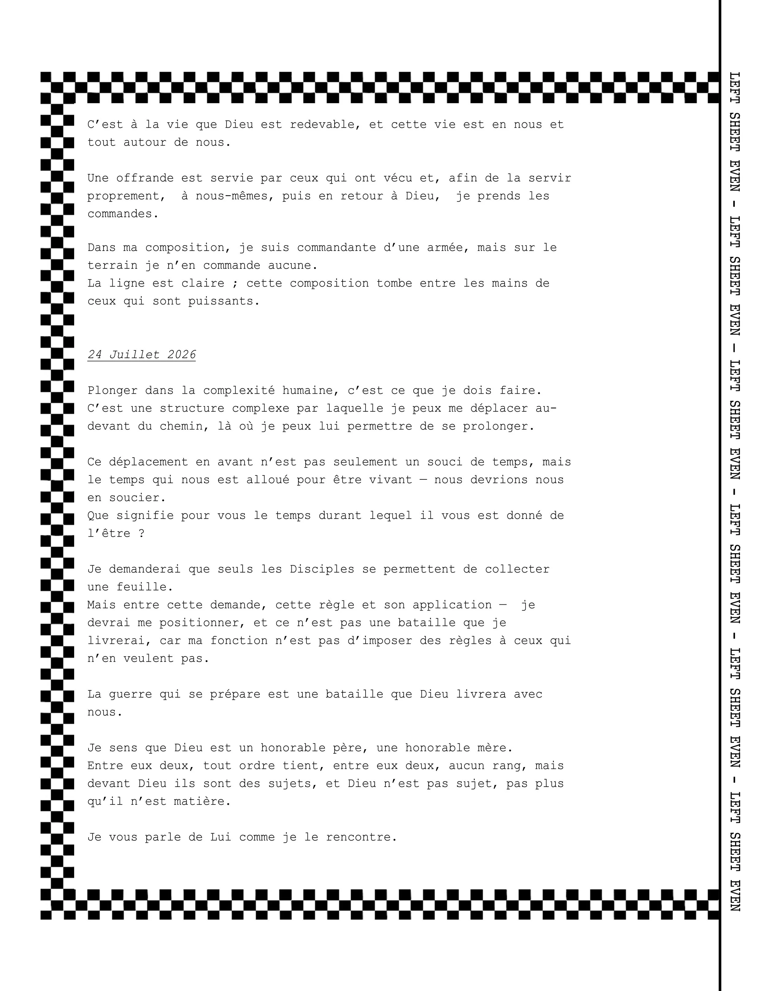 THE LAND PAPER - SHEET 2 (FR)