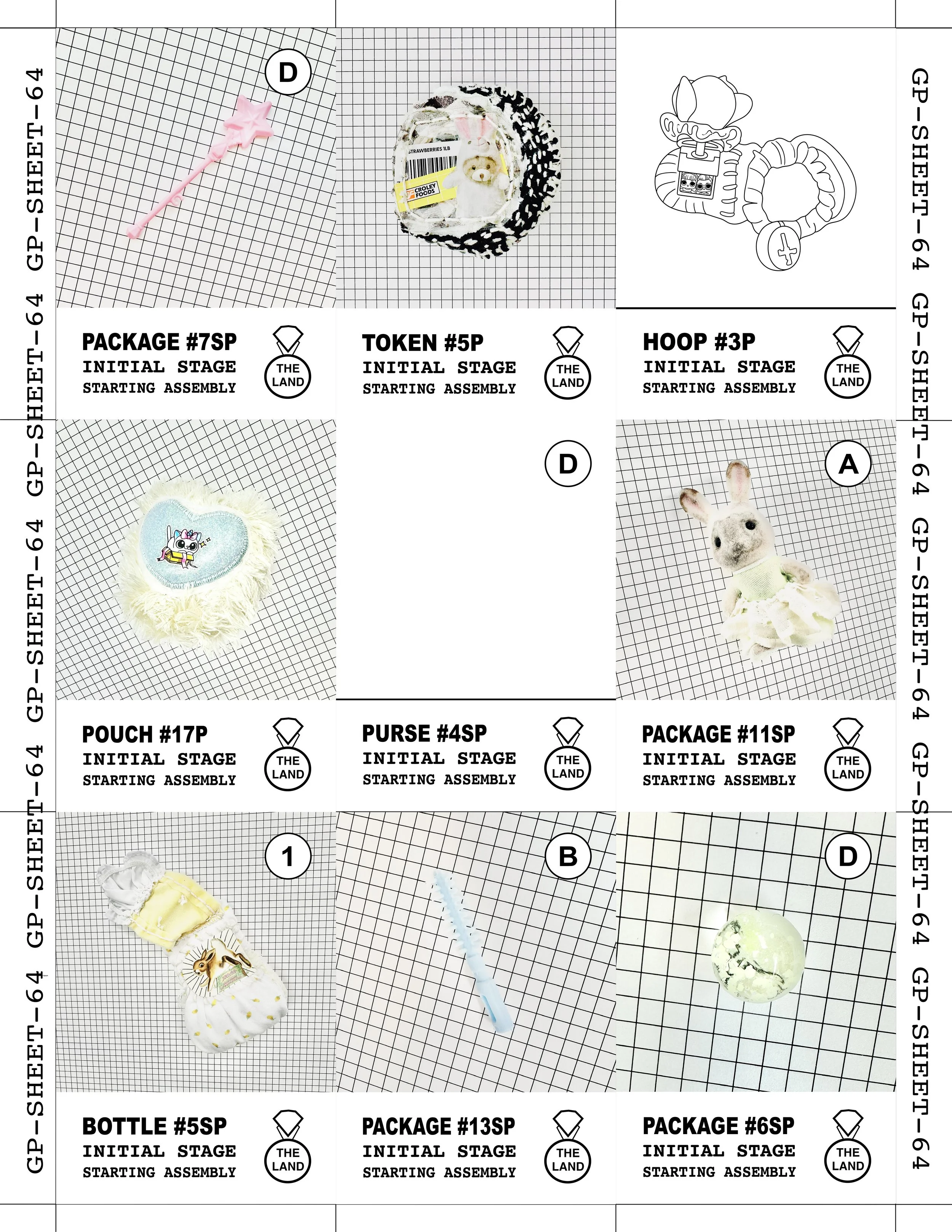 GAME PIECE SHEET 64