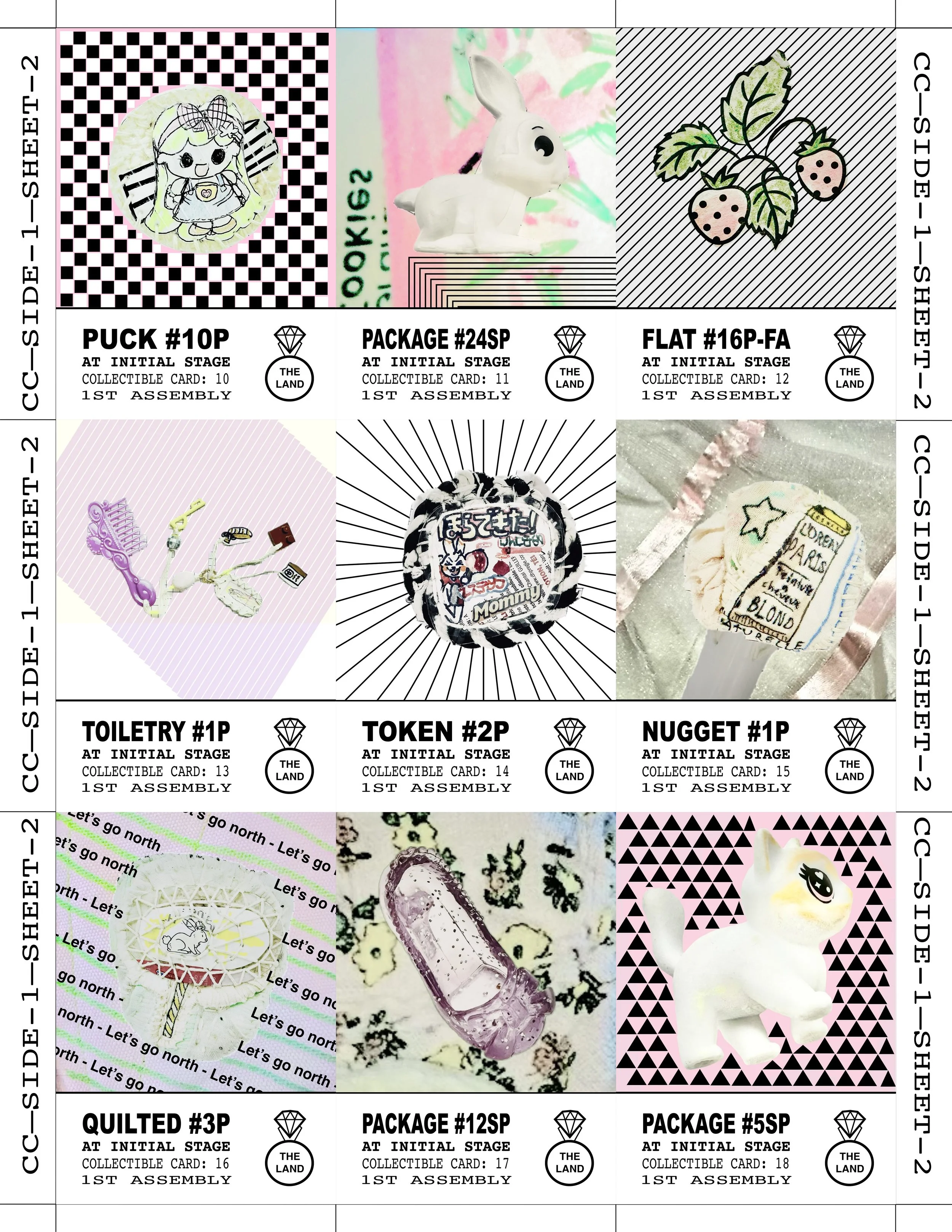 COLLECTIBLE GAME PIECE CARD — SIDE 1 / SHEET 2