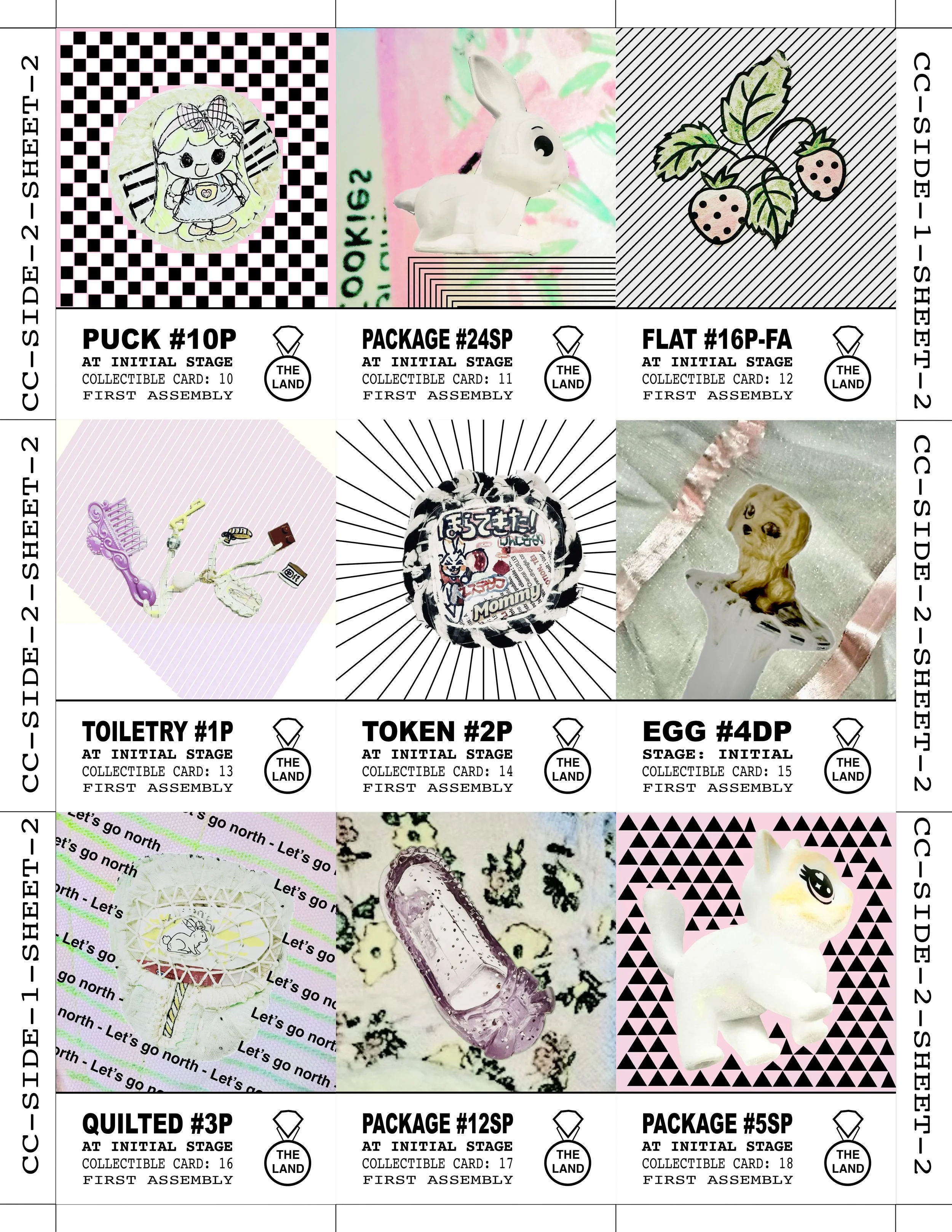 COLLECTIBLE GAME PIECE CARDS — SIDE 1 / SHEET 2
