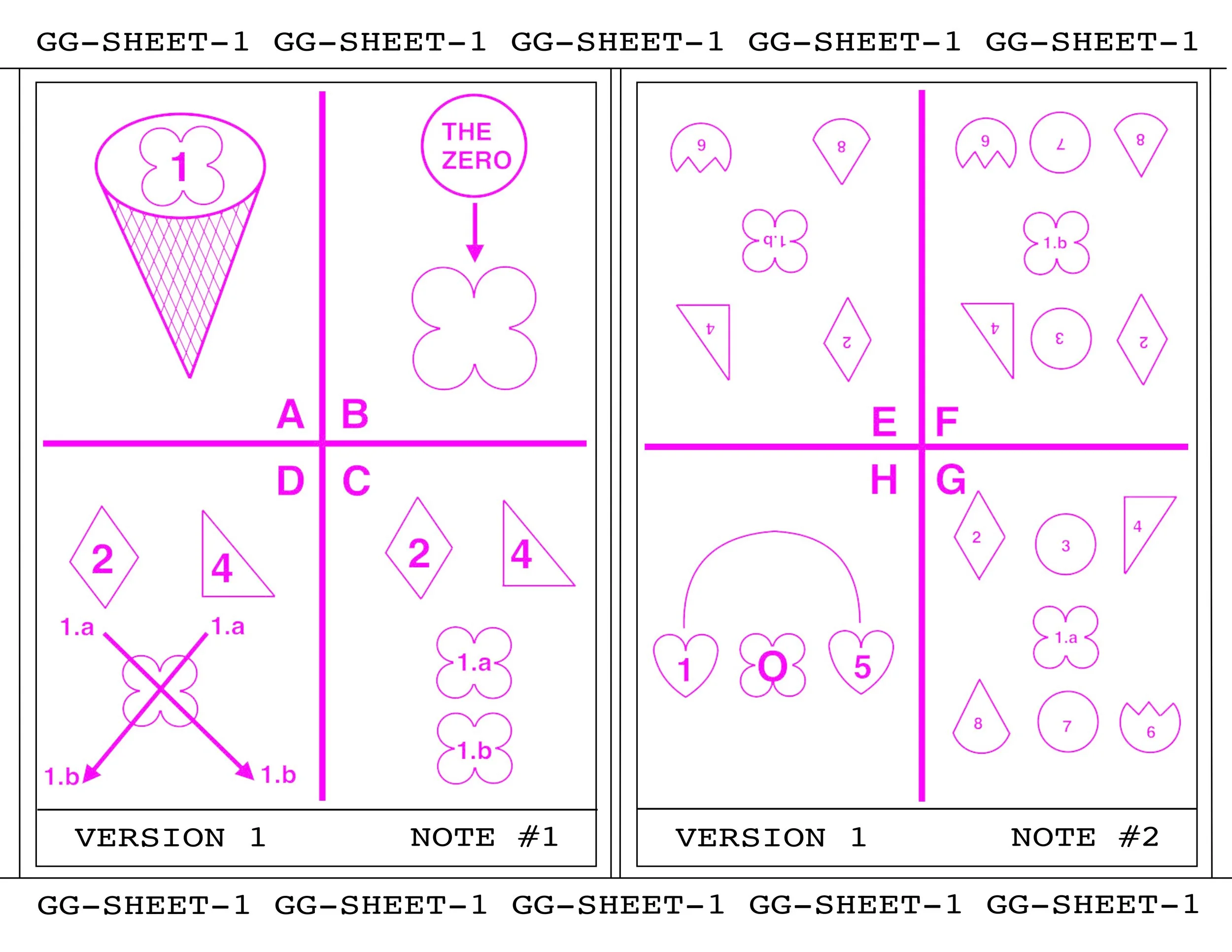GAME GEOMETRY - SHEET 1