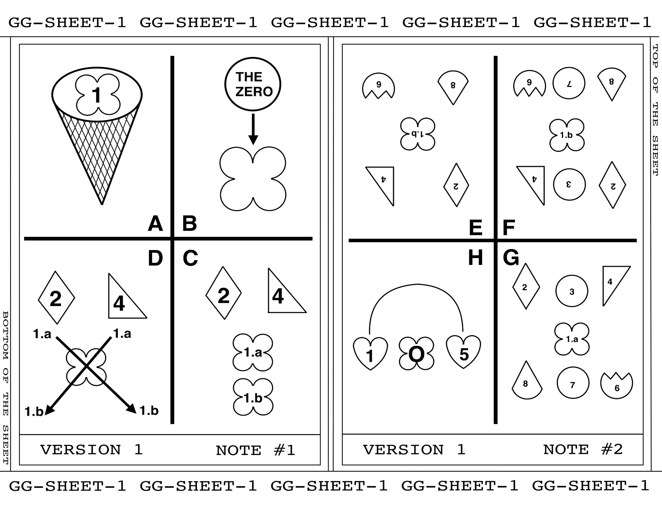 GAME GEOMETRY - SHEET 1