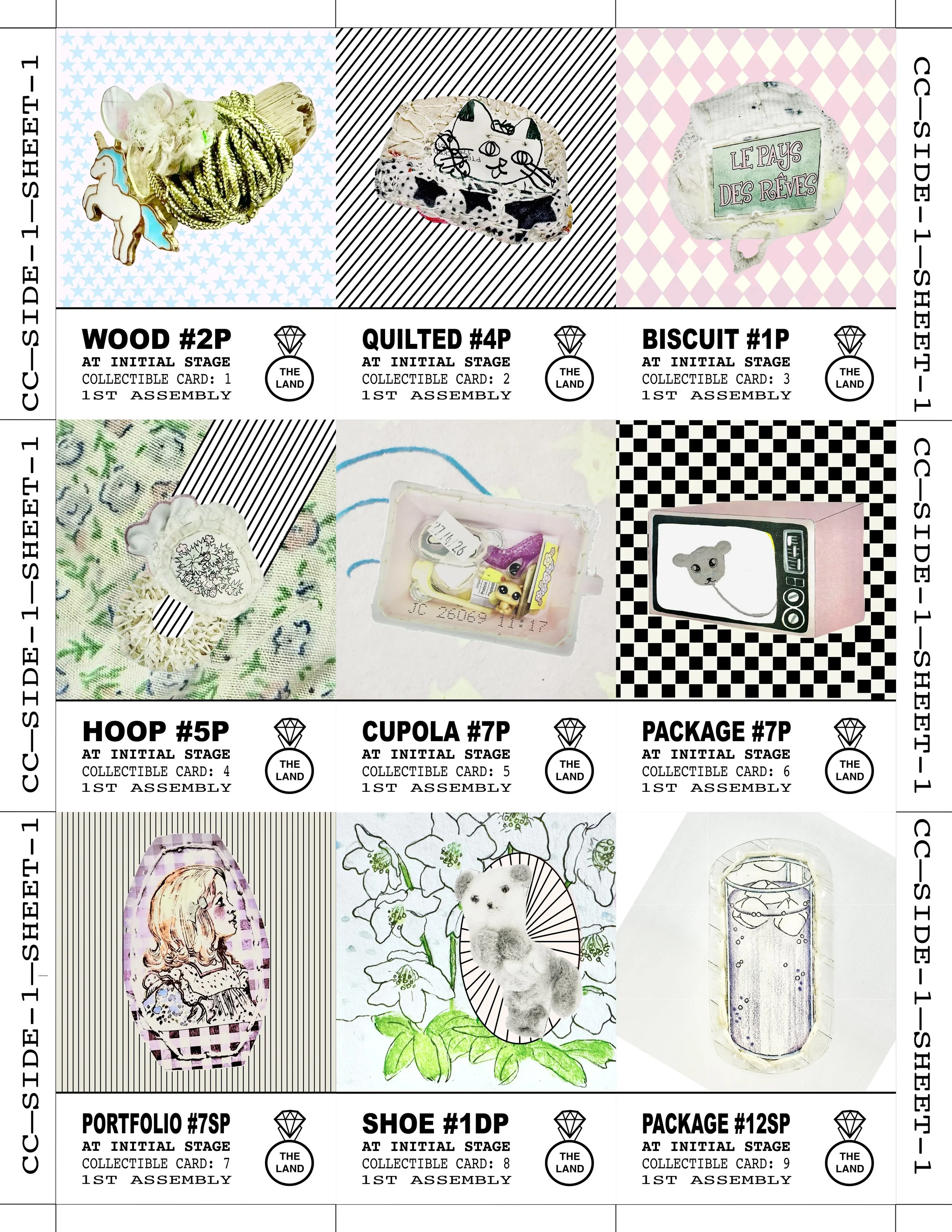 COLLECTIBLE GAME PIECE CARD — SIDE 1 / SHEET 1