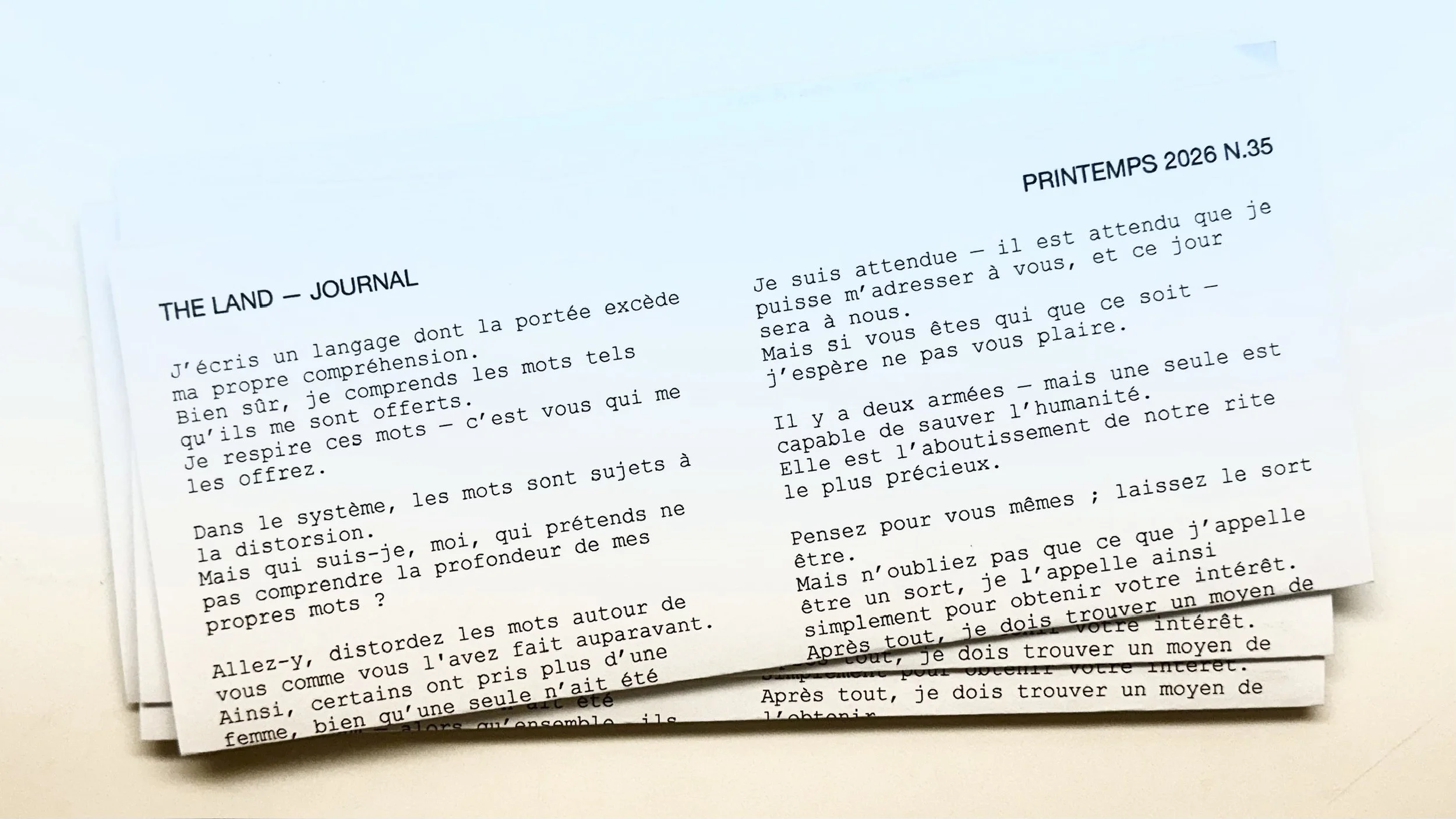 THE LAND JOURNAL