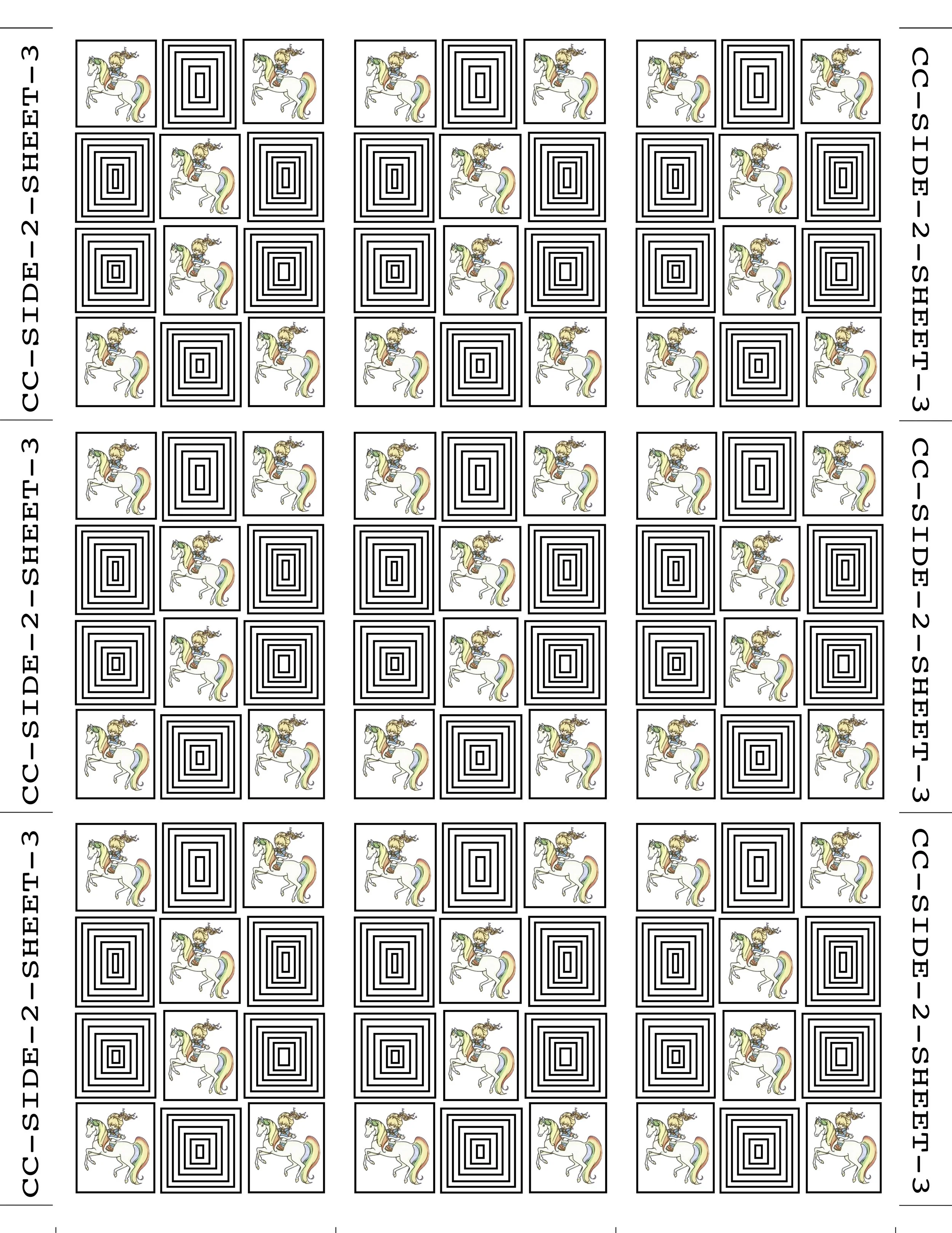 COLLECTIBLE GAME PIECE CARD — SIDE 2 / SHEET 3