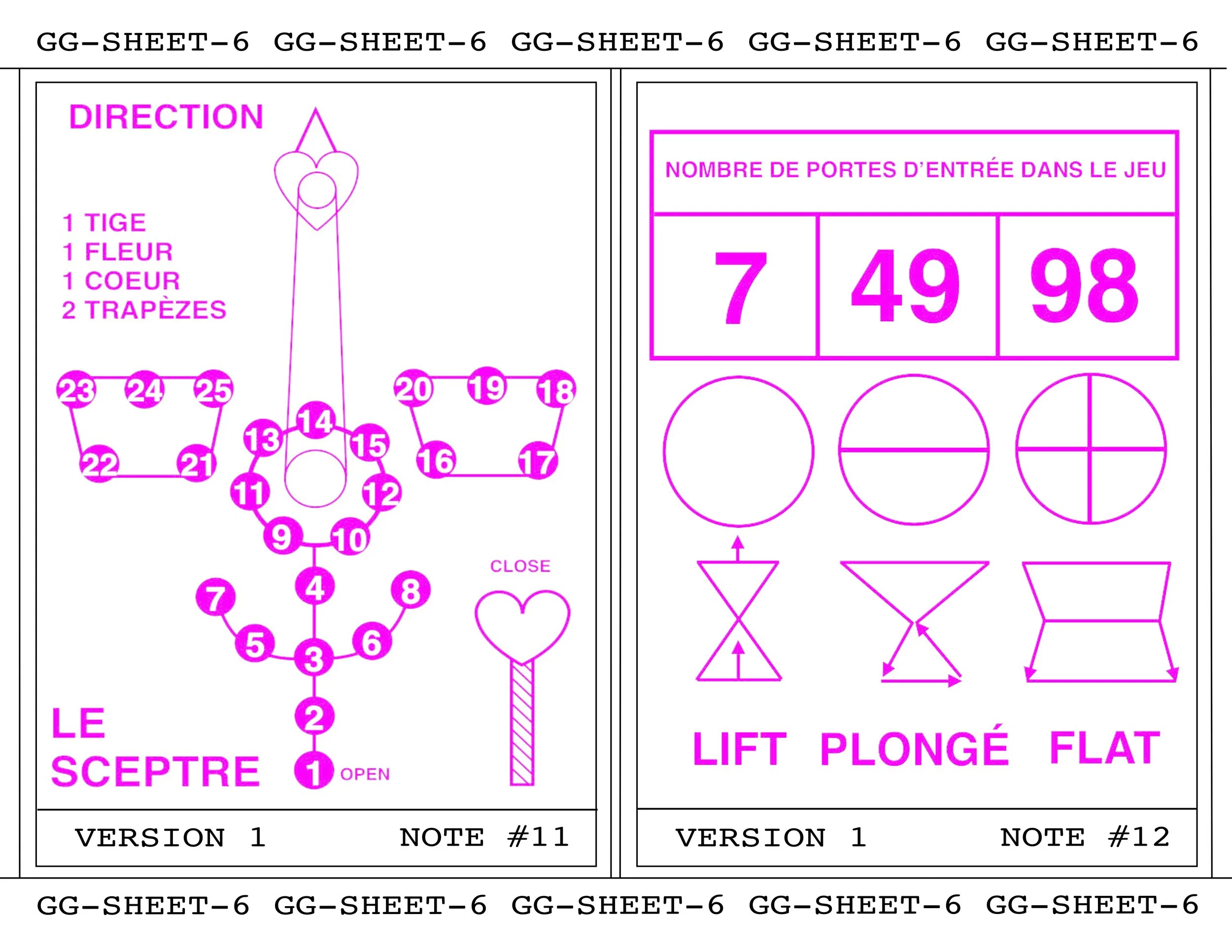 GAME GEOMETRY - SHEET 6