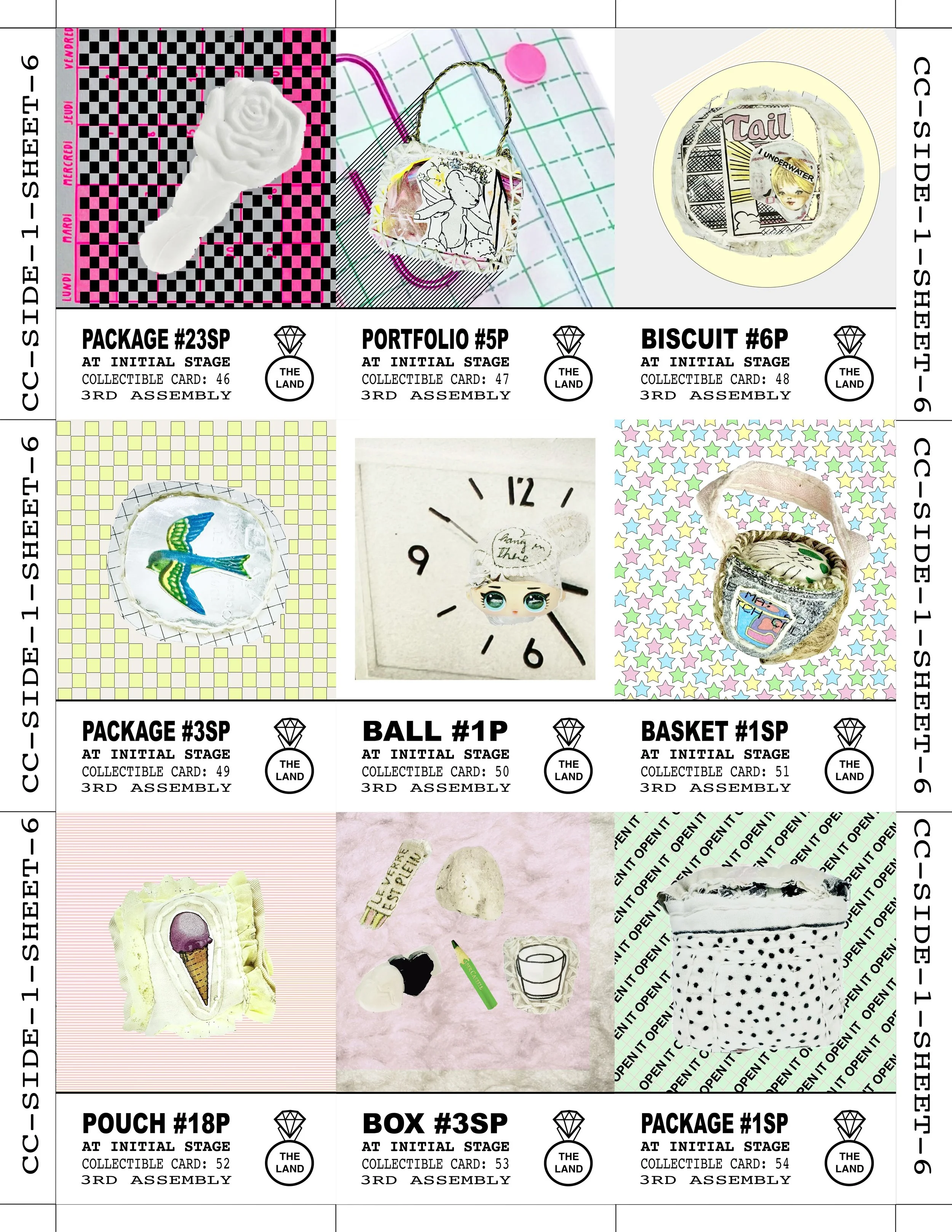 COLLECTIBLE CARD — SIDE 1 / SHEET 6
