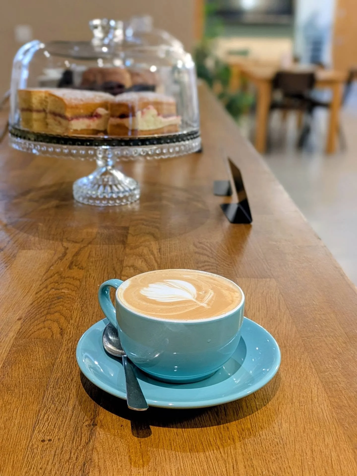 We&rsquo;re open today, 9am-12pm. Pop in for a coffee, cake or pastry, stay for a chat, or grab something to take away.

Everything is pay as you can, because we believe everyone should have access to good coffee and a welcoming place to belong.