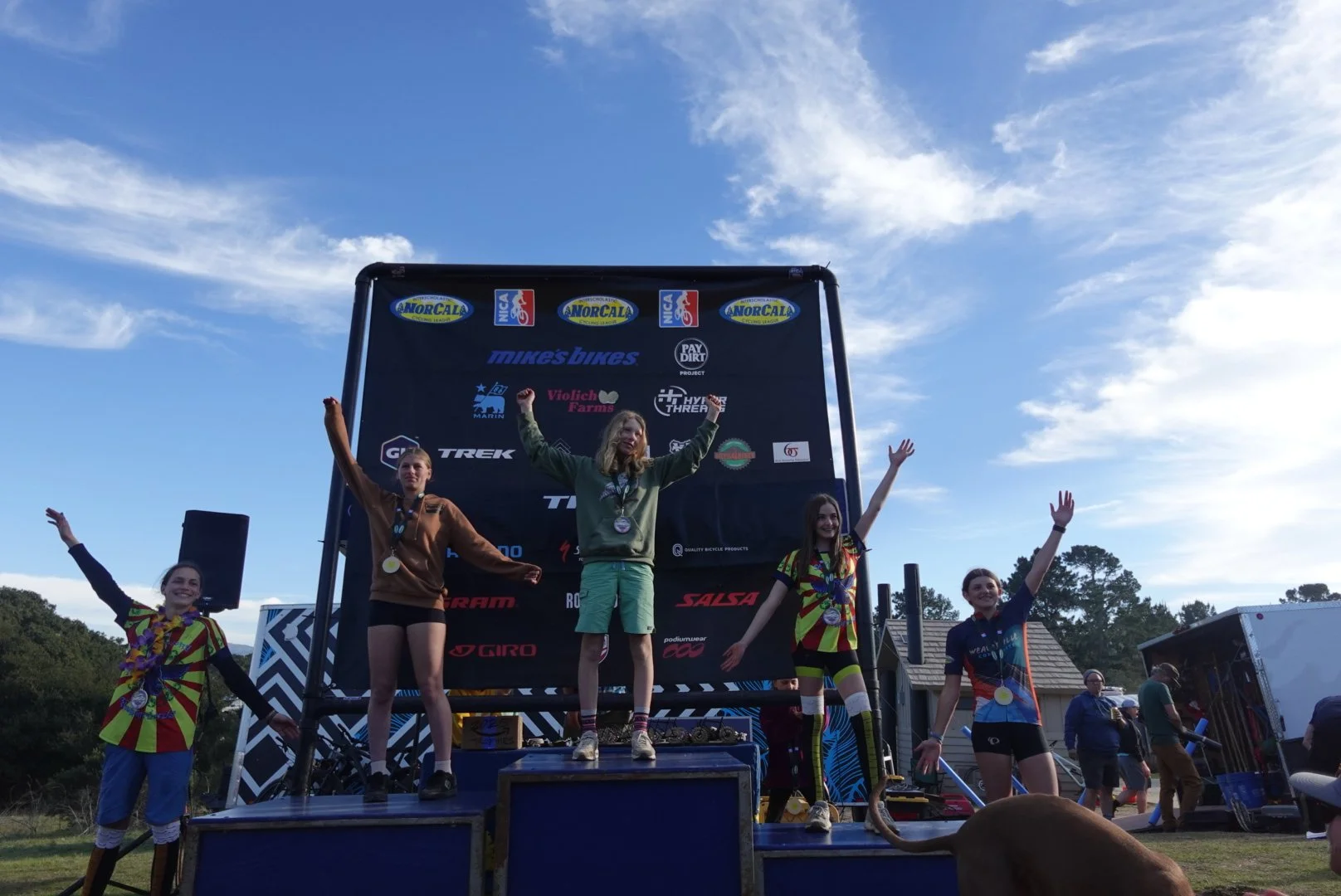 Fort Ord 7th Grade Girls Podium - 1st Place Nora Lueck