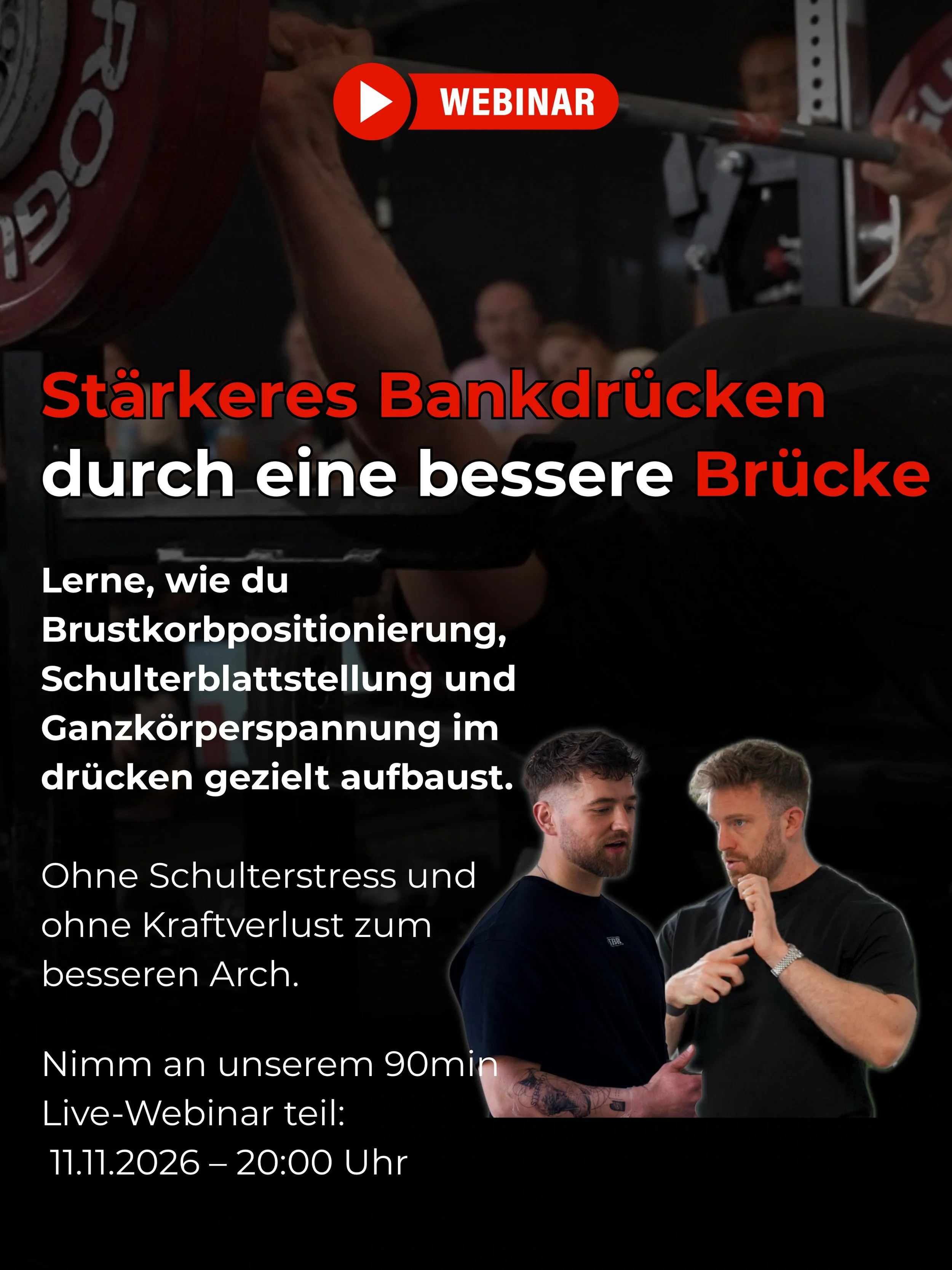 Bankdrück-Brücke Webinar - 11.11.2026