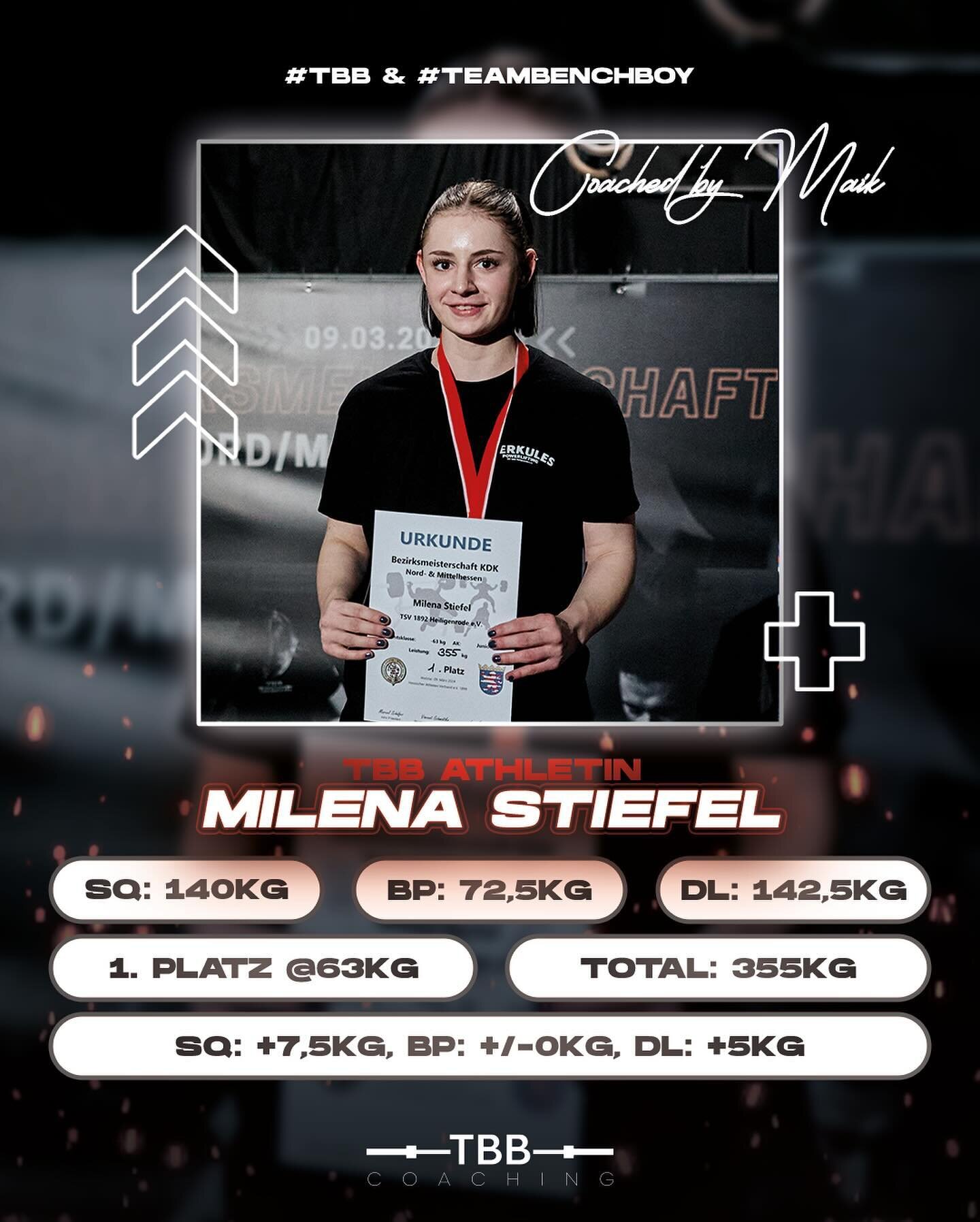 Wettkampf Recap Bezirksmeisterschaft Hessen S&uuml;d + Nord und Clubclash VFK.

@milena_2712_ sicherte sich den 1. Platz bei den Juniorinnen mit einem PR-Total von 355kg in der -63kg Klasse.

@carina_sheen holte sich kurz nach den @tbbopen die DM Qua