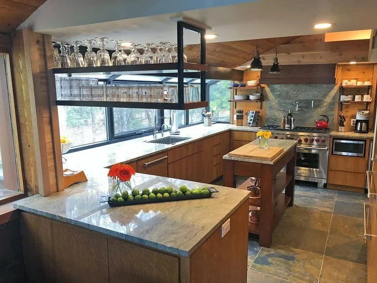 Can you believe this is the same kitchen?! Swipe to see before pictures from our Northport &ldquo;Glenn Aria&rdquo; remodel

#lakemichigan #remodel #kitchenremodel #kitchentransformation #nestindesign #nestofgt #newcabinets #naturallighting #interior