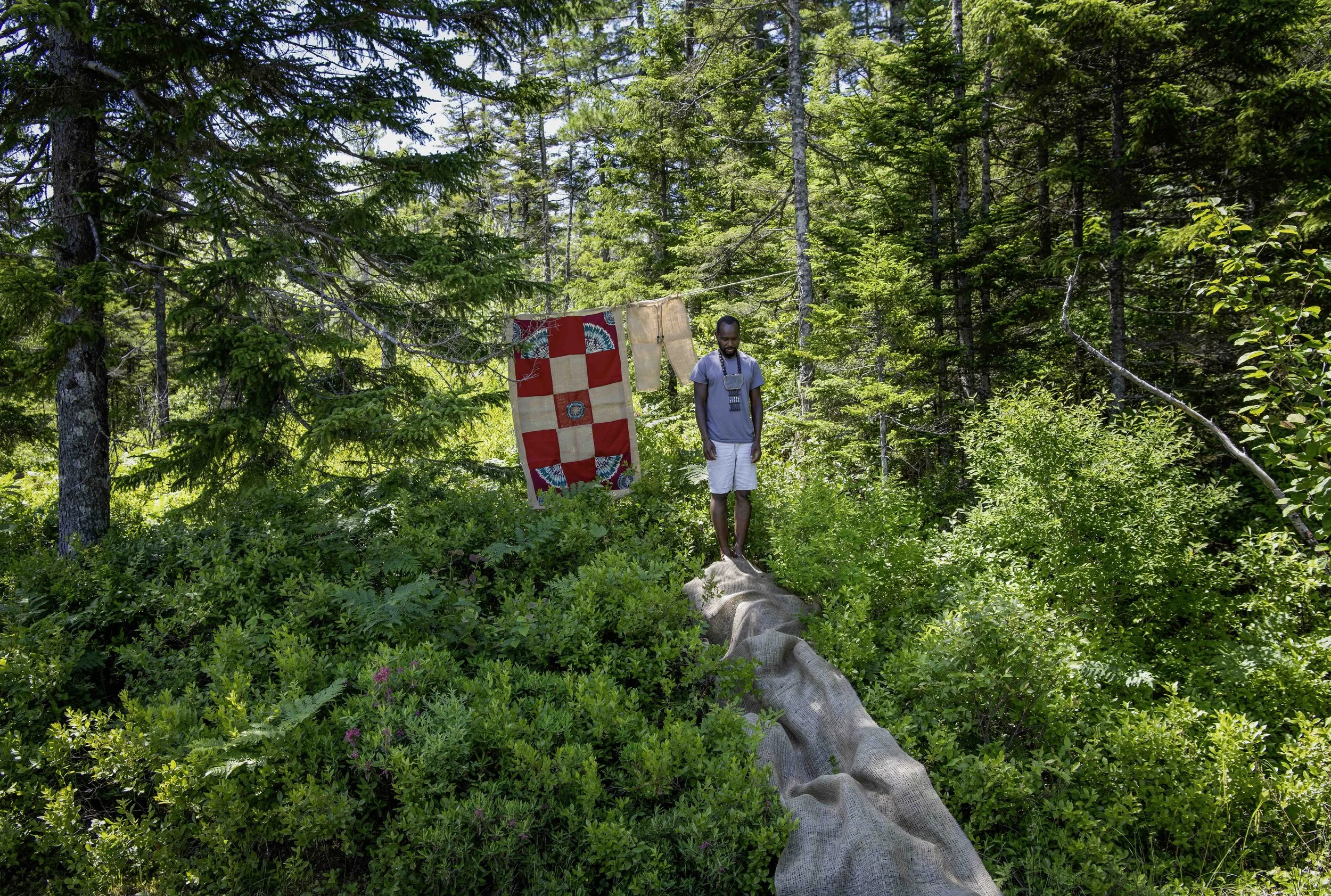 Tyshan Wright, Ceremony 8, Wright family residence, Halifax Regional Municipality, 2025. Photo: Steve Farmer. 