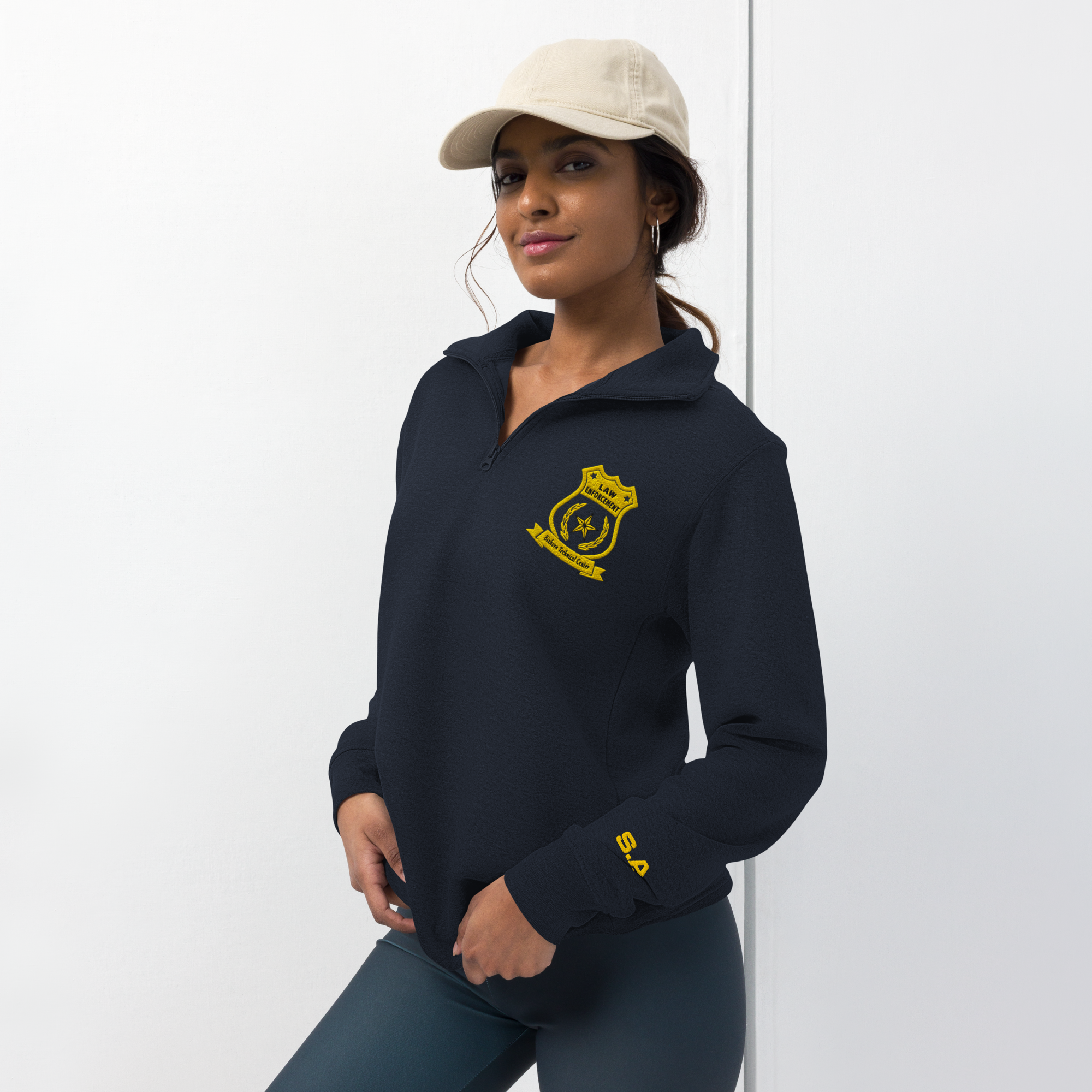 unisex-fleece-pullover-navy-front-6ab494b7a675c.png