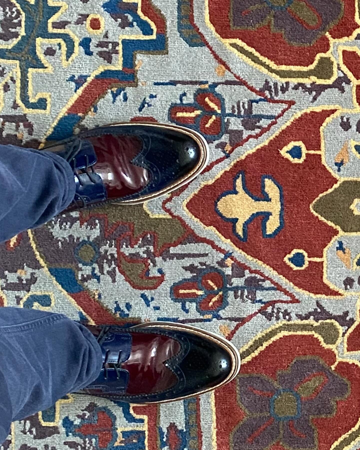 Loving this custom beautiful new rug made for my parents home in Virginia. The colors and design are custom for their space, 150 knots per square inch, this is a keeper!