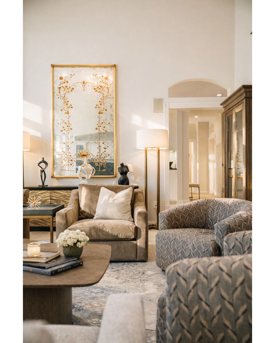 furniture layout for entertaining