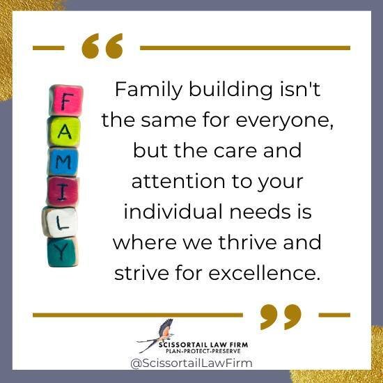 Family building isn't the same for everyone, but the care and attention to your individual needs is where we thrive and strive for excellence. ⁠
.⁠
#estateplanning #brokenarrowattorney #oklahomaestateplanning #guardianships #protectingwhatmatters #pl