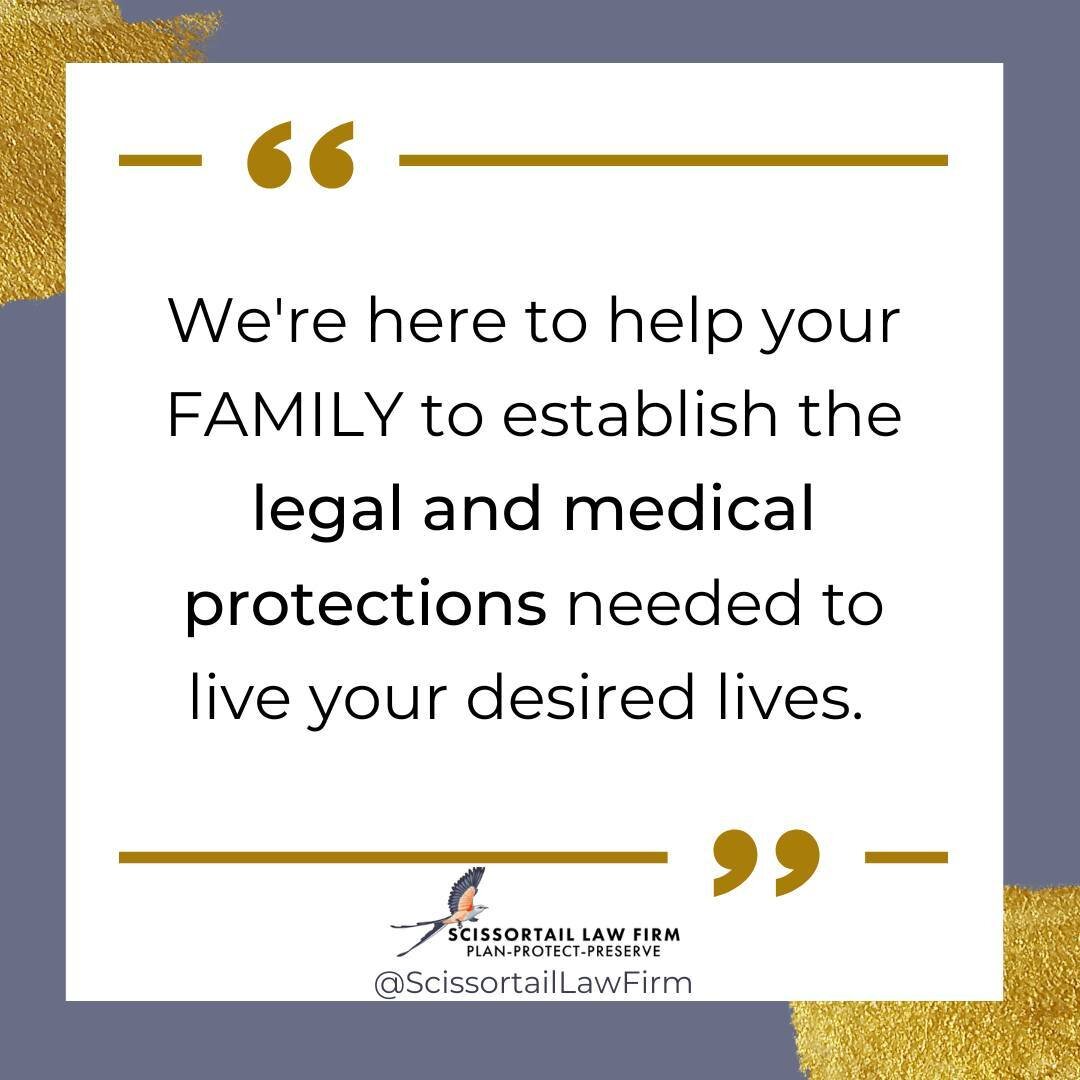 We're here to help your family to establish the legal and medical protections needed to live your desired lives.⁠
.⁠
The milestones come quickly once children turn 18. As your family navigates these significant rites of passage, consult with us to de