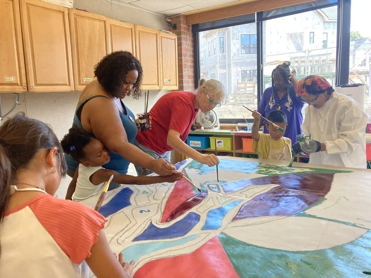 Bayview community painting mural