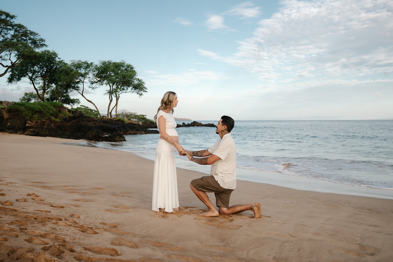 Surprise proposal at Maluaka beach