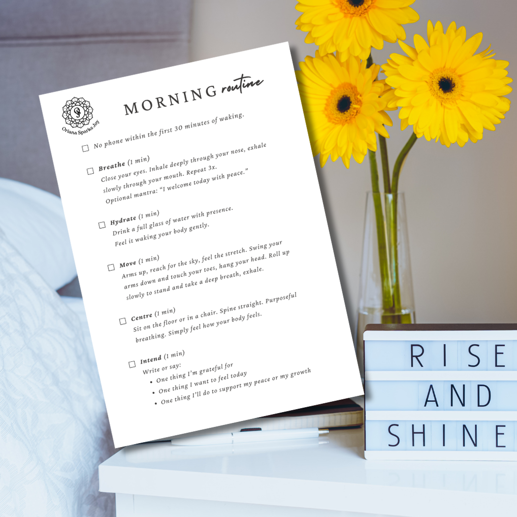 Mindful Morning Routine Checklist