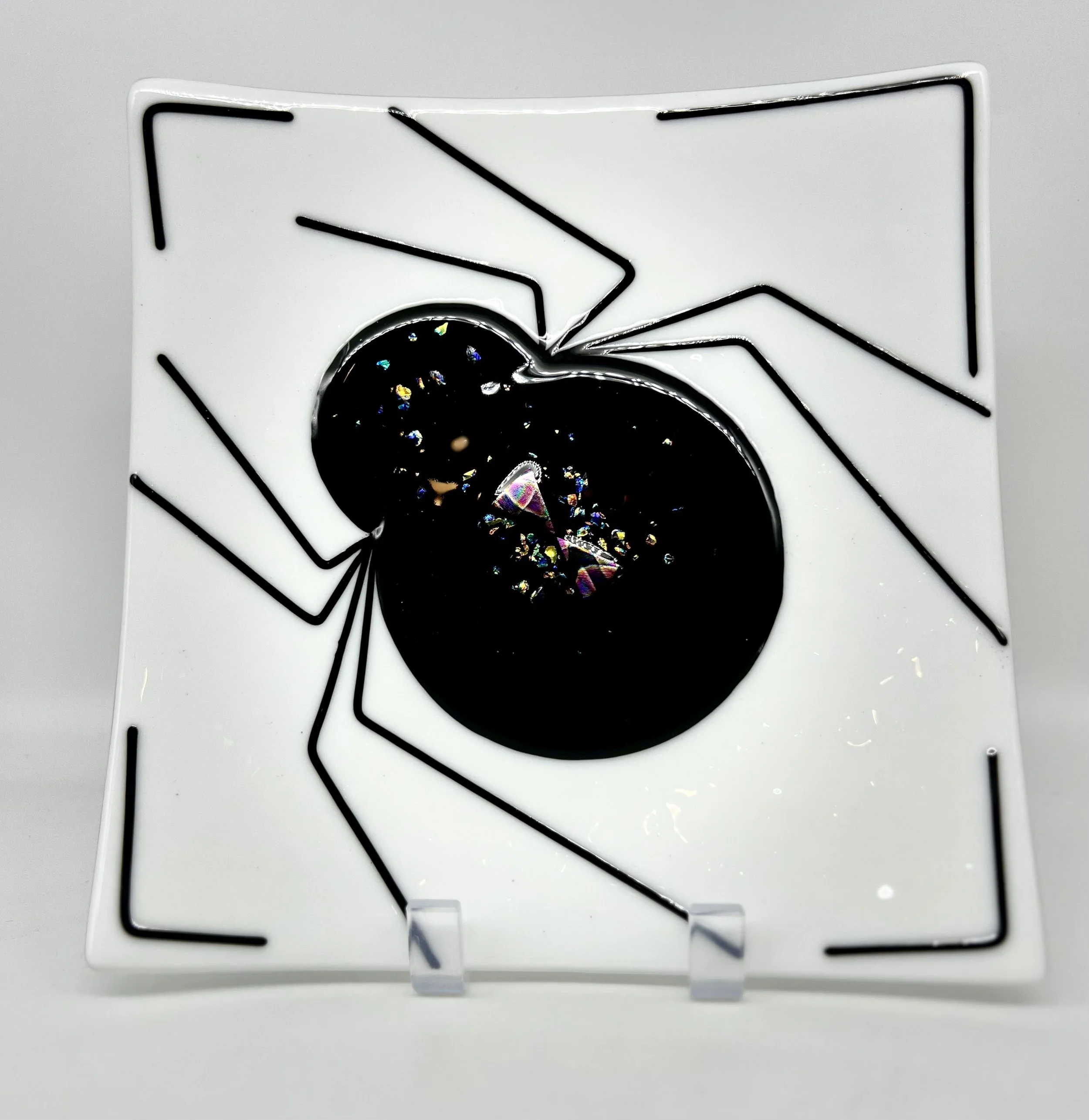 Black Widow plate 8.5" square. $55.