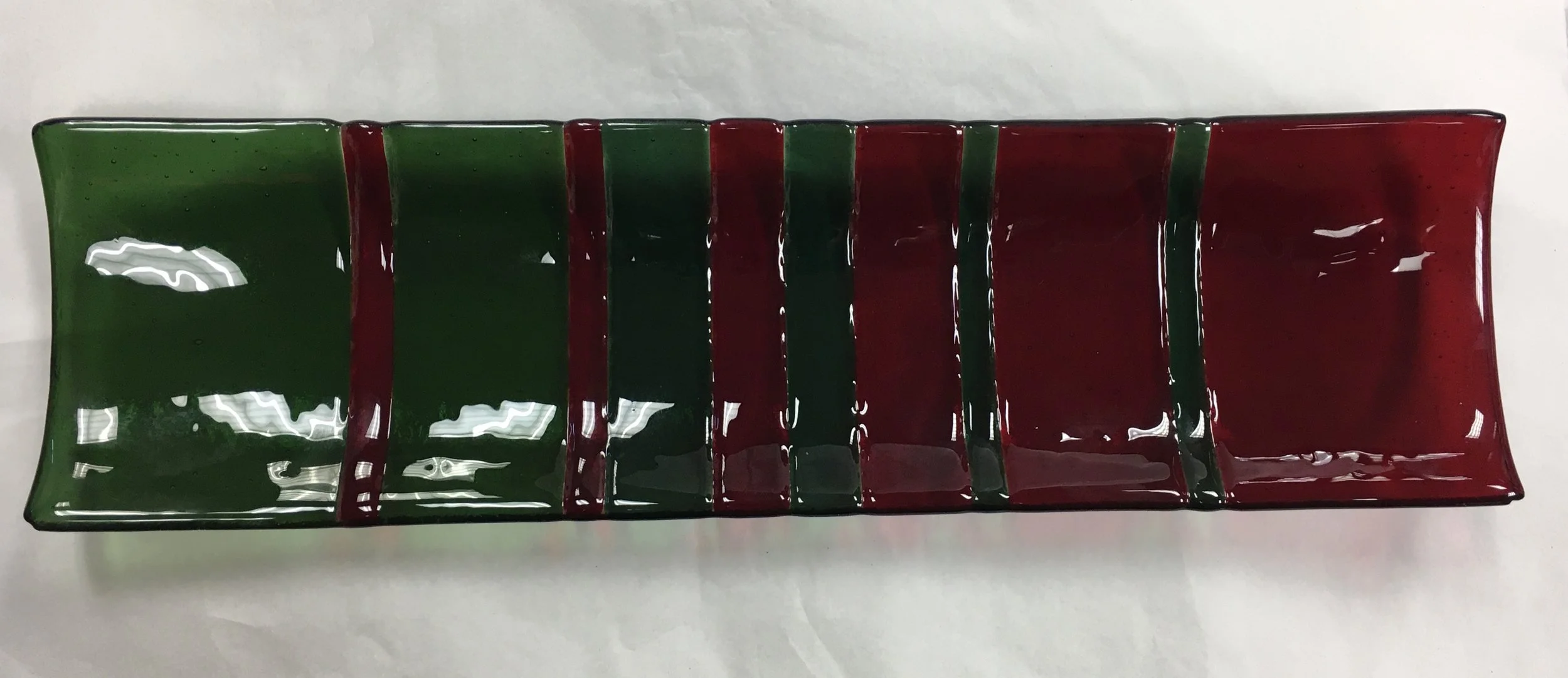 Fibonacci in Christmas colors - 15.75" x 4.5" 
$75  - SOLD