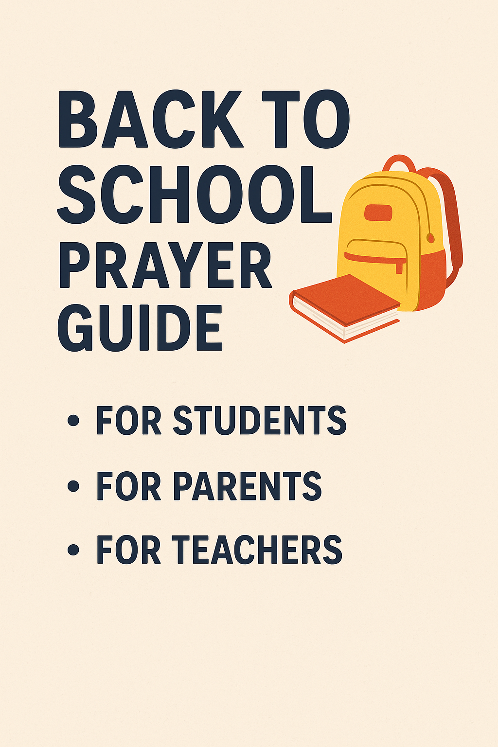 Back to School Prayer Guide: Making an Impact for Jesus