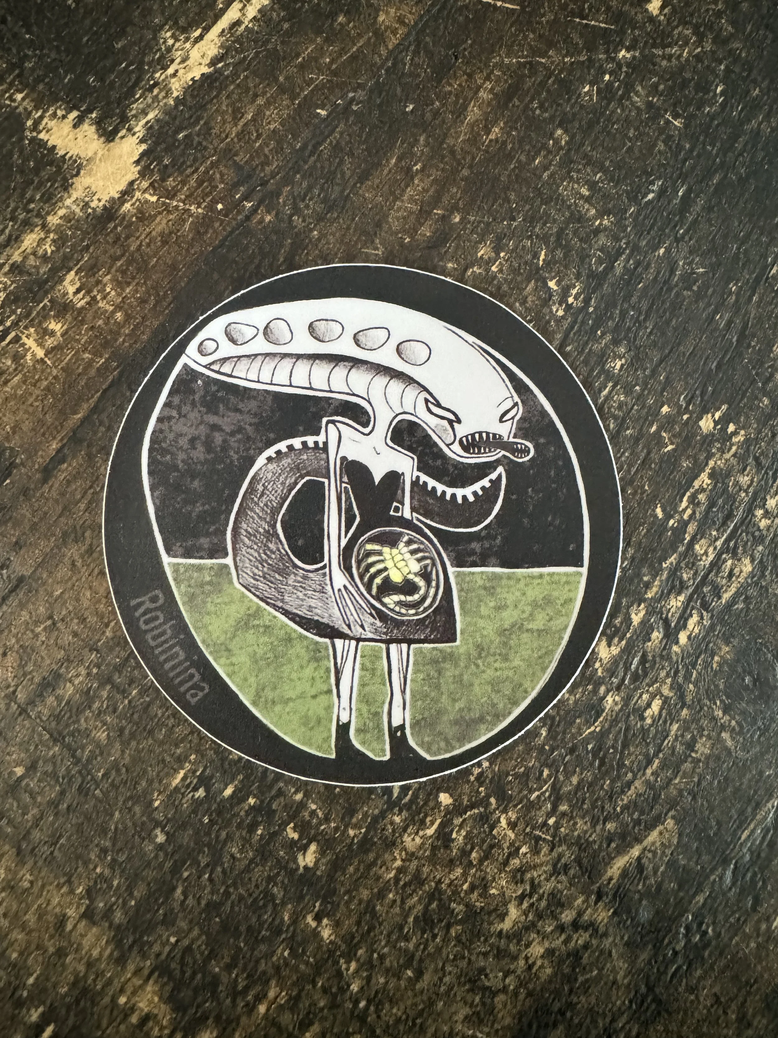 Xenomorph Mama Large Vinyl Sticker