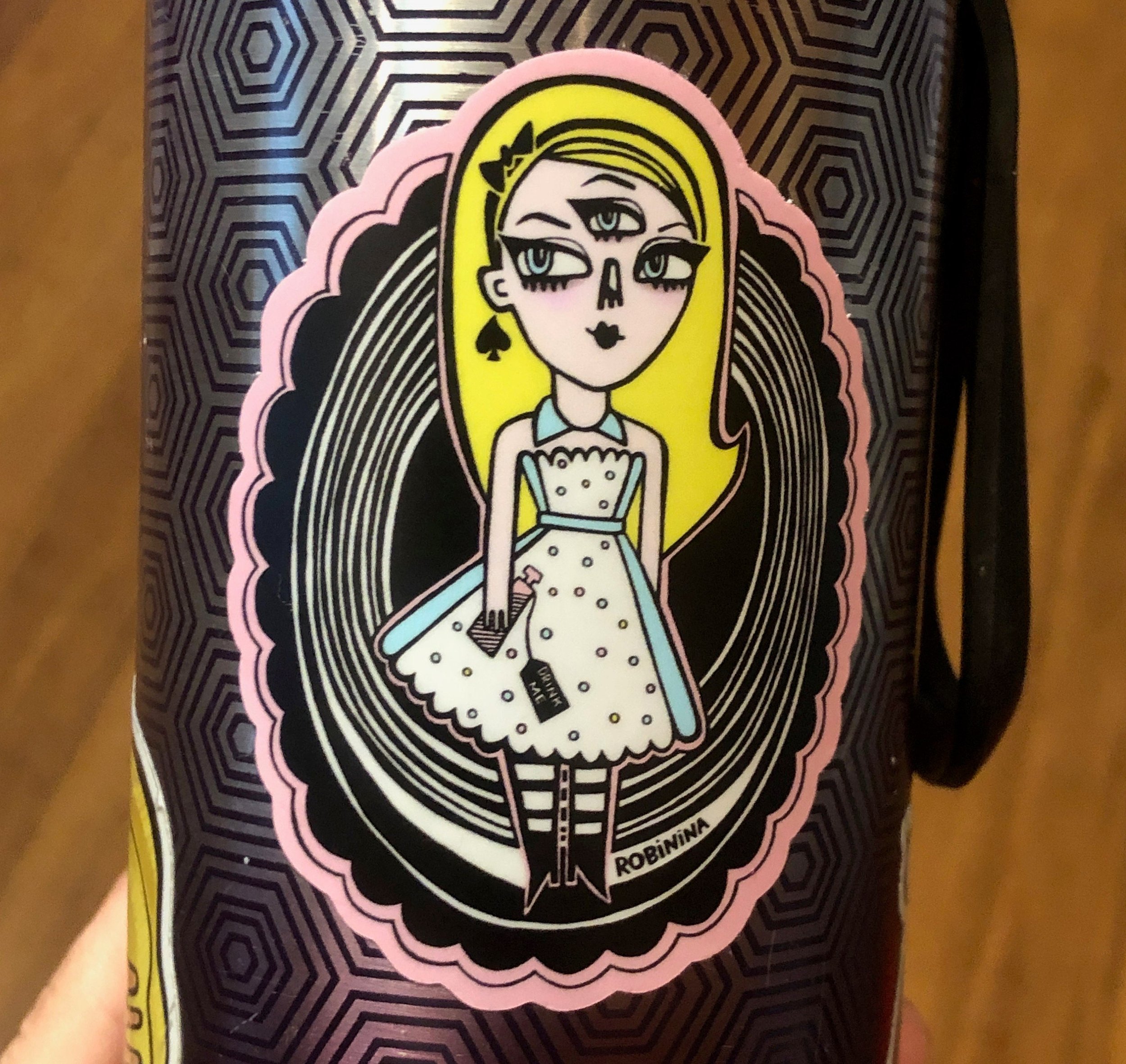Alice in Wonderland vinyl sticker - Drink Me - Robinina