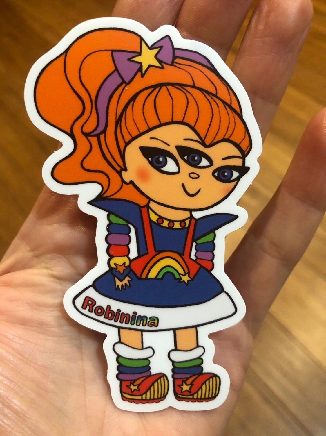 Rainbow Brite vinyl sticker - Robinina