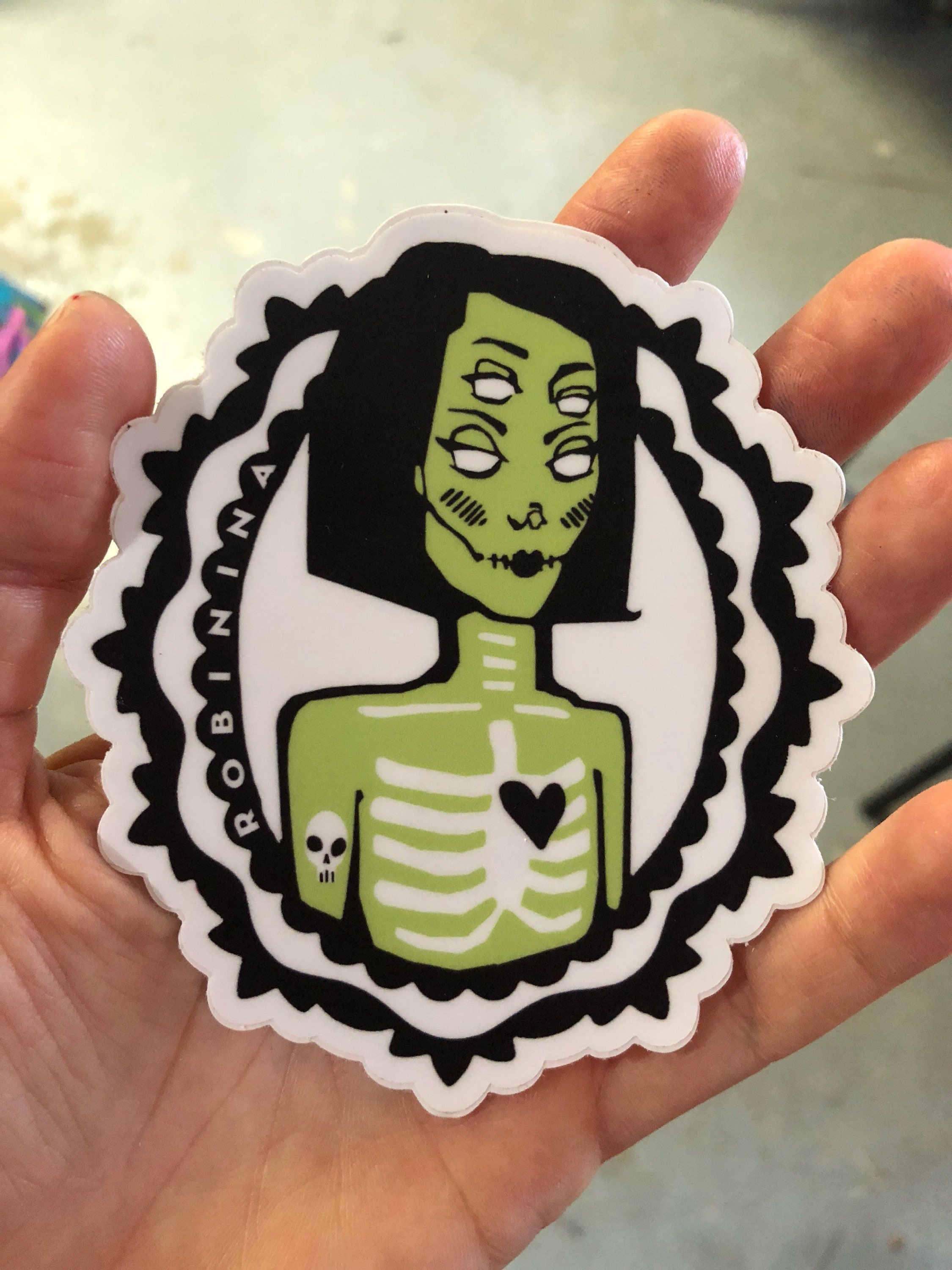 Delores Zombie sticker - Robinina