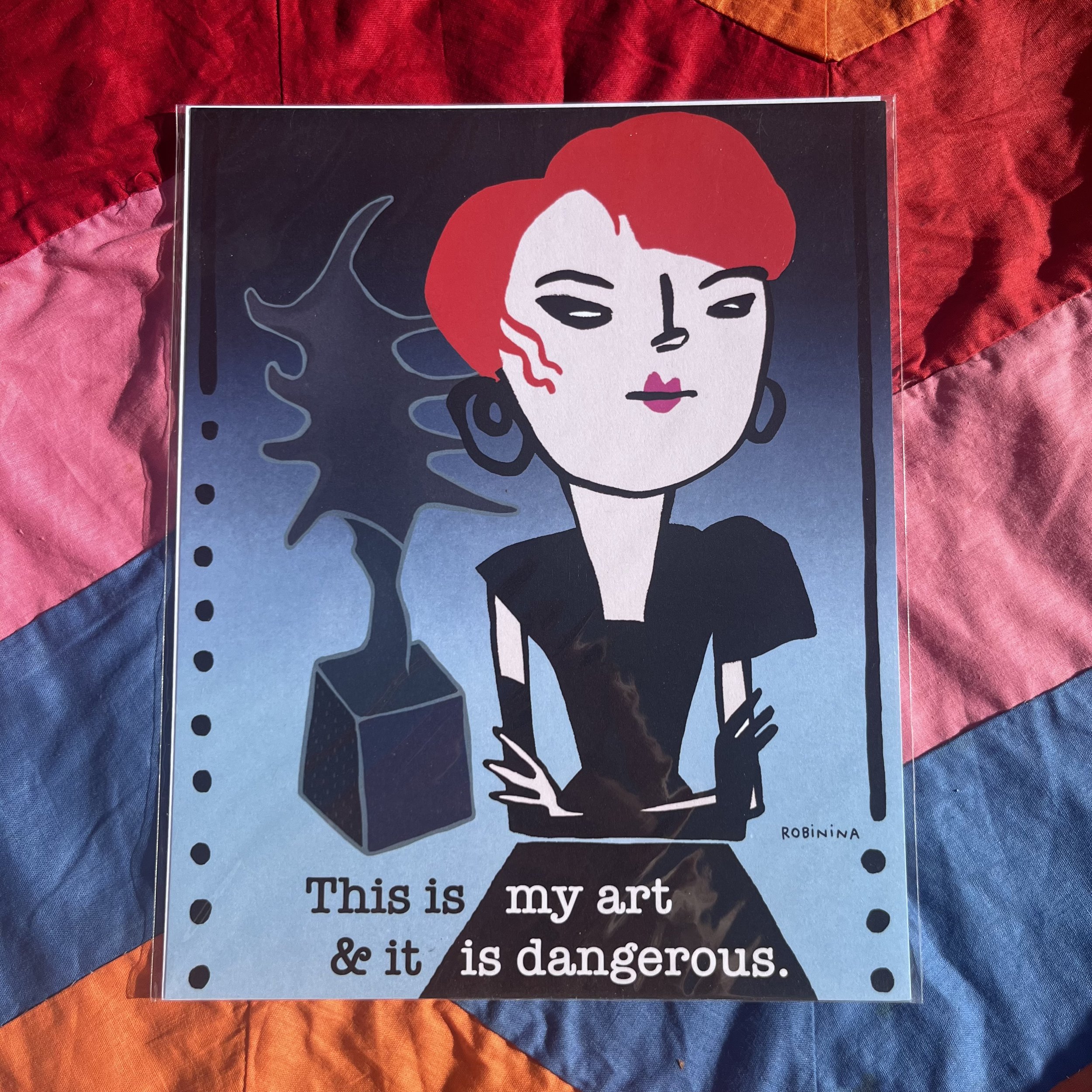 Delia Deetz's dangerous artwork - Robinina