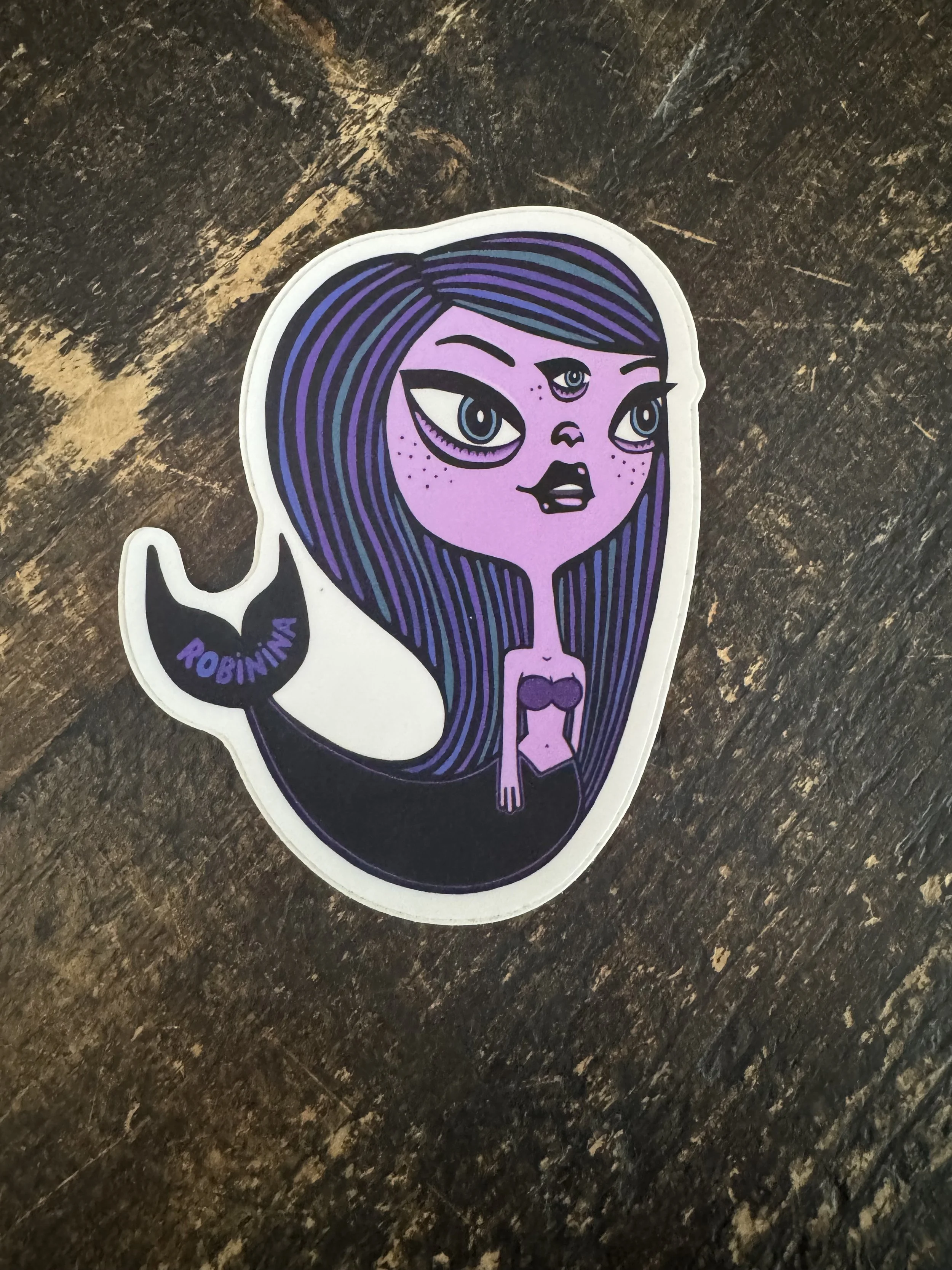 Beatrice the Mermaid Large Vinyl Sticker