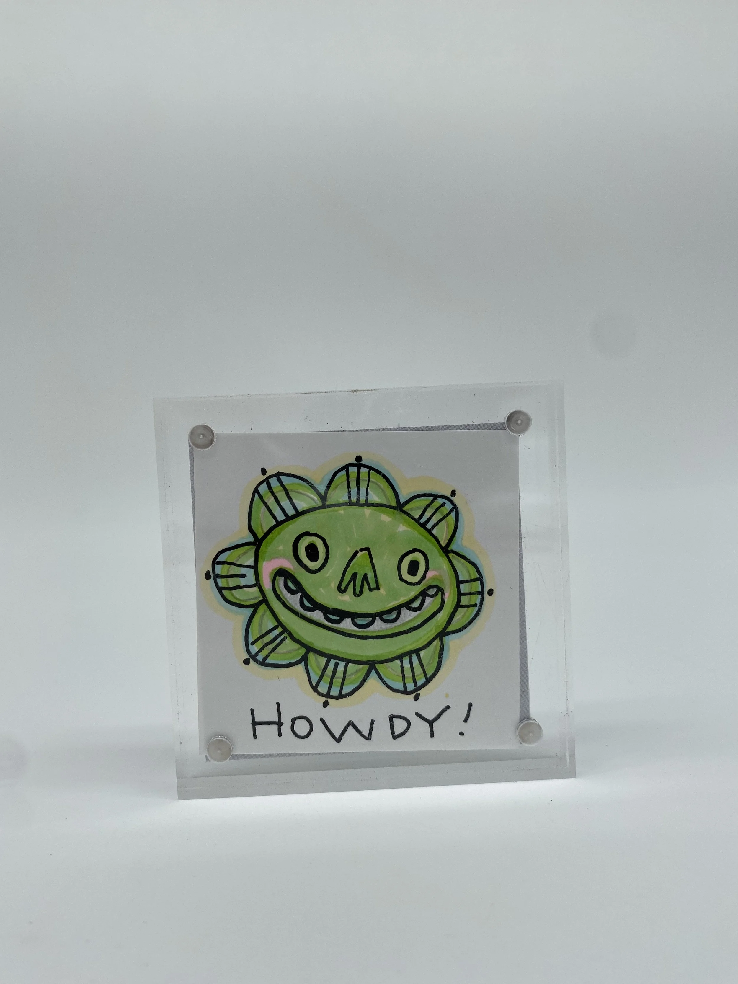 3 Big Island Field Studies | Original 3 x 3 inch Artwork in Acrylic Frame