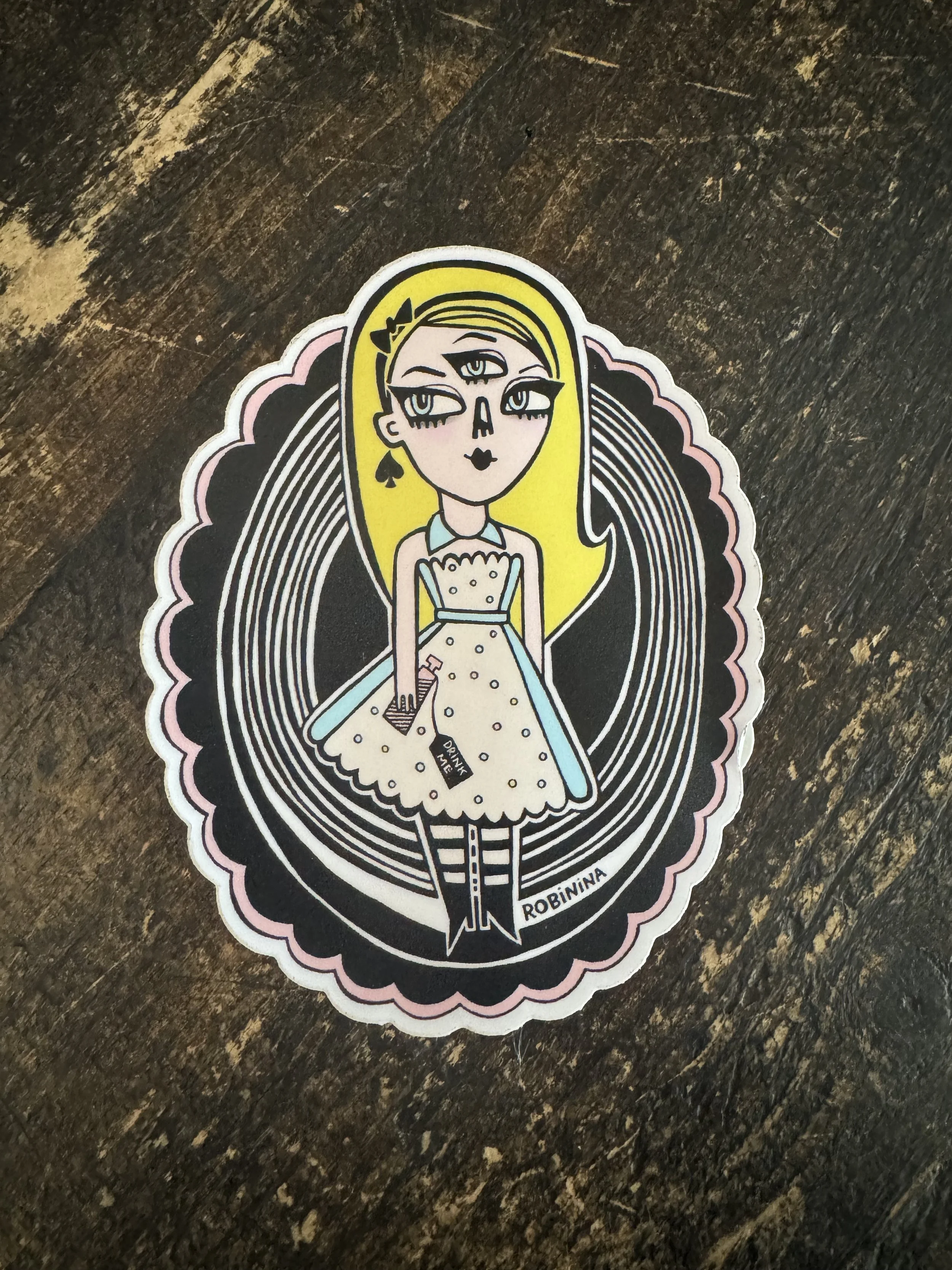 Alice in Wonderland Large Vinyl Sticker