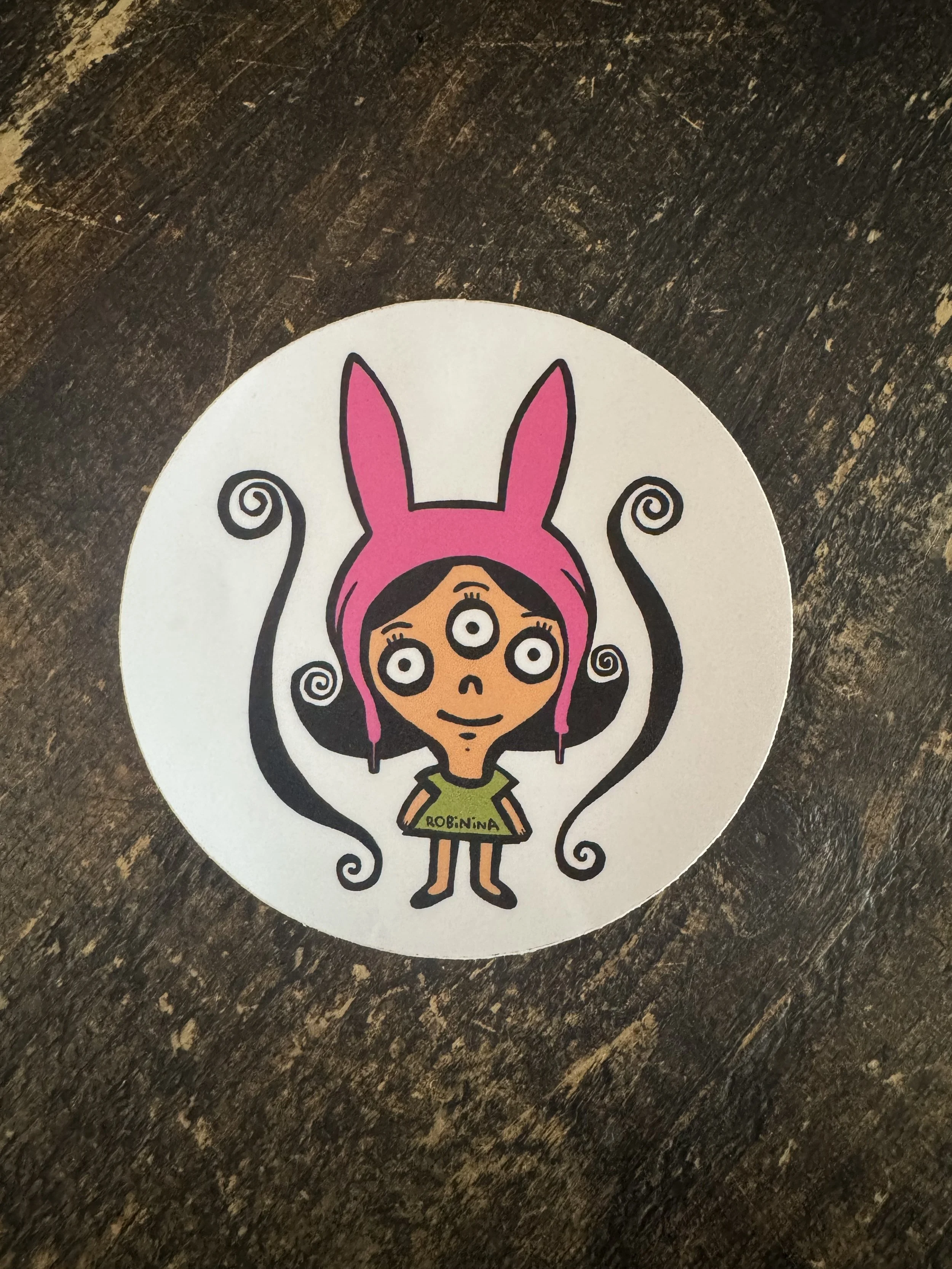 Louise Belcher Large Vinyl Sticker