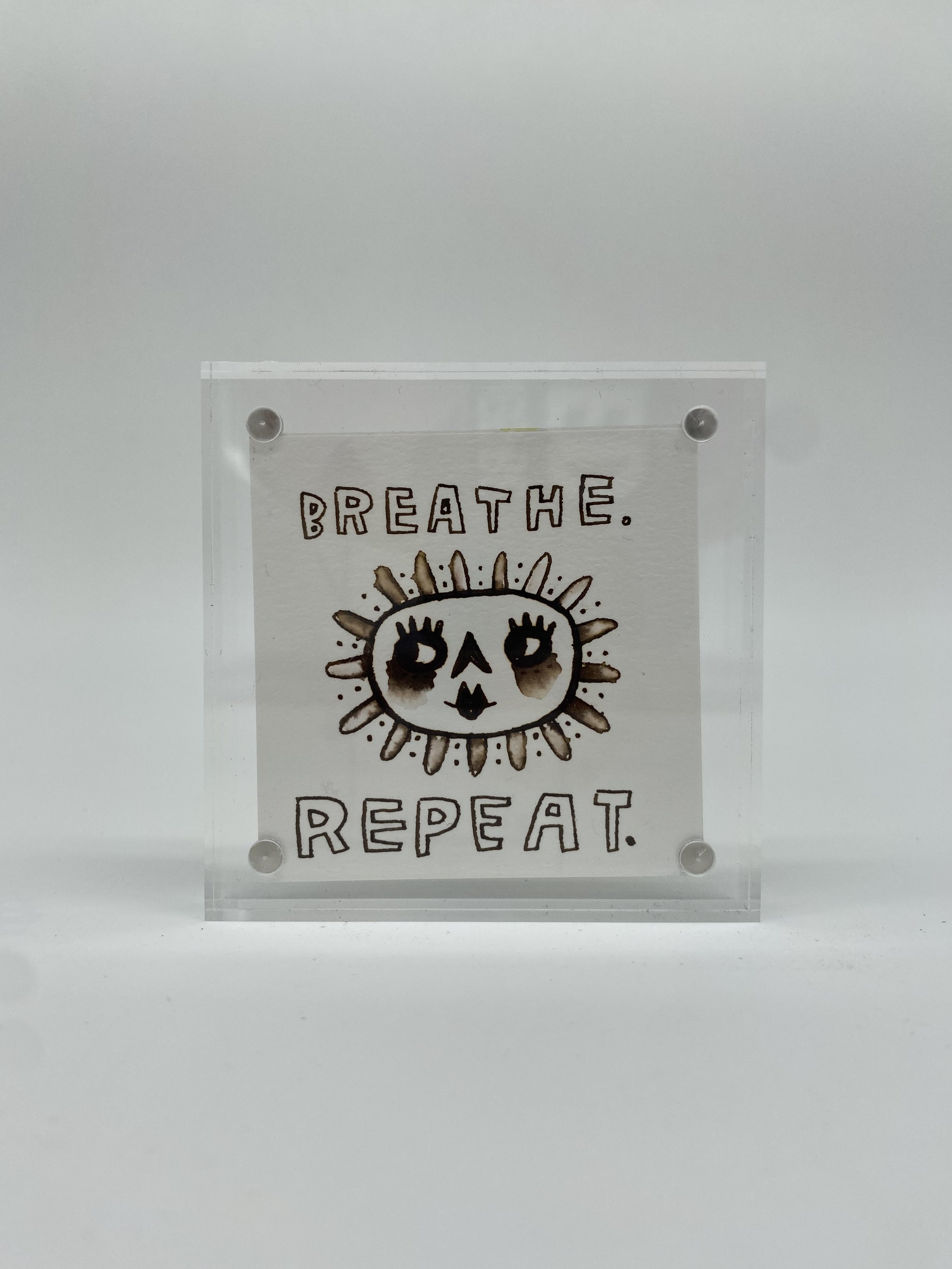 7 Big Island Field Studies | Original 3 x 3 inch Artwork in Acrylic Frame