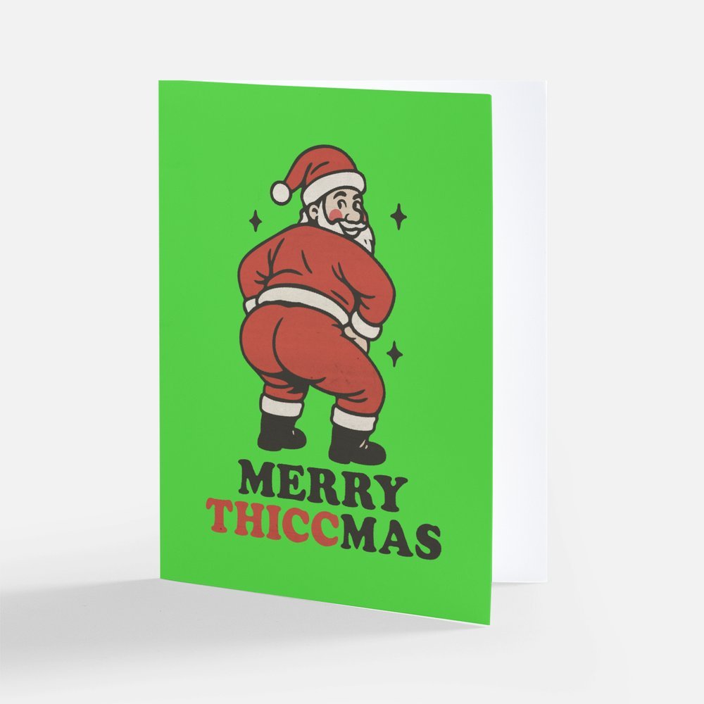 Merry Thiccmas Card-Pack of 3