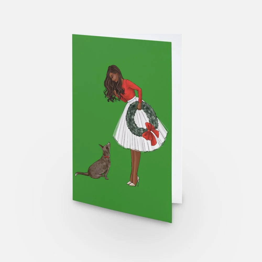 Holiday Hustle (Dark Skinned) Card- Pack of 3