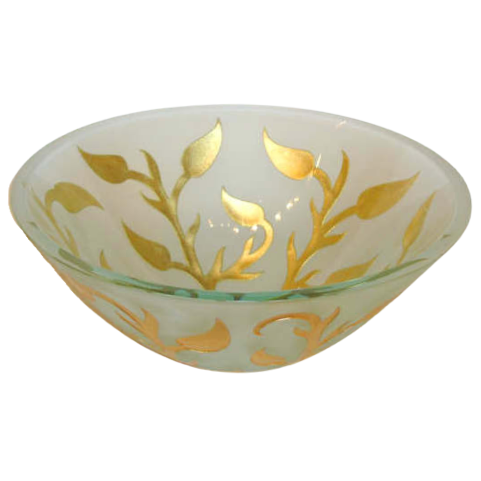 Etched Leaves Washbasin
