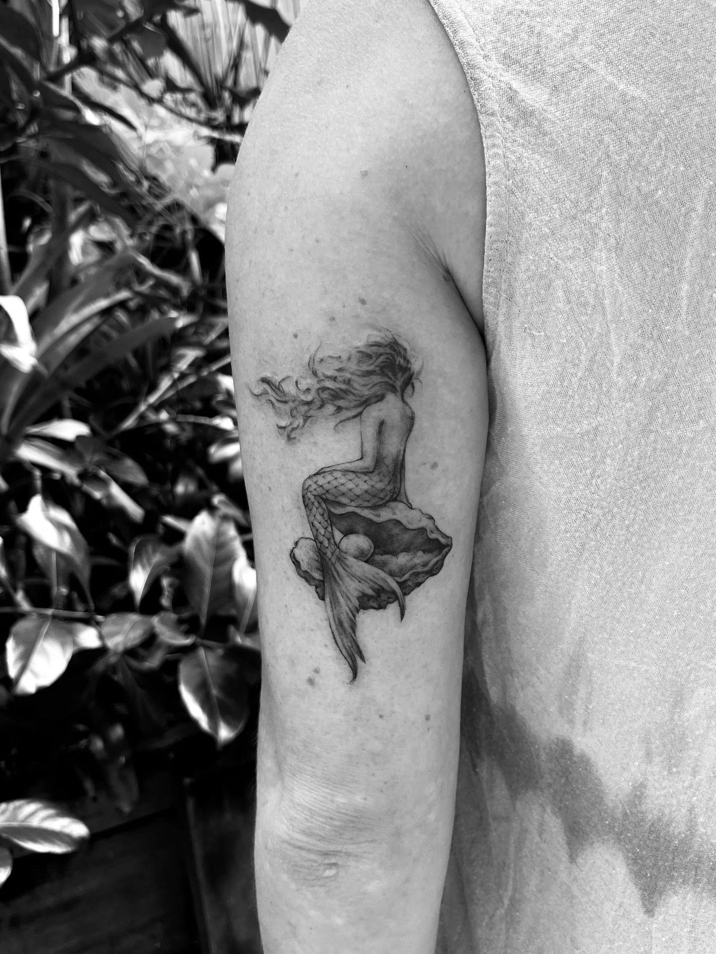 Siren for @callyontoast this was a special piece to do. So stoked with it, thank you Cal 💛