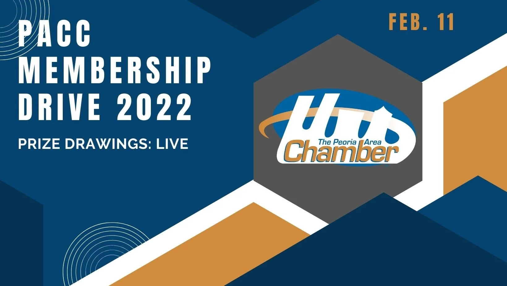 Social Media Event Cover Art & Post
[Peoria Area Chamber of Commerce]

Link in Bio/Post Copy to Event Page & Website Calendar