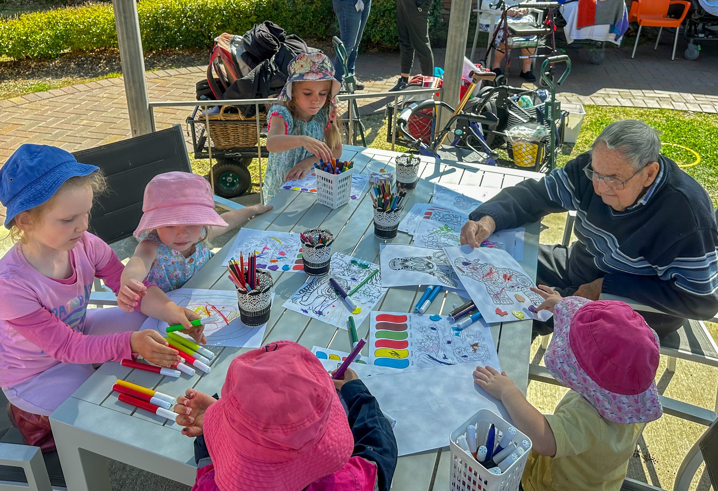 FRIENDSHIPS that cross generations - preschool visits a joy for our elderly