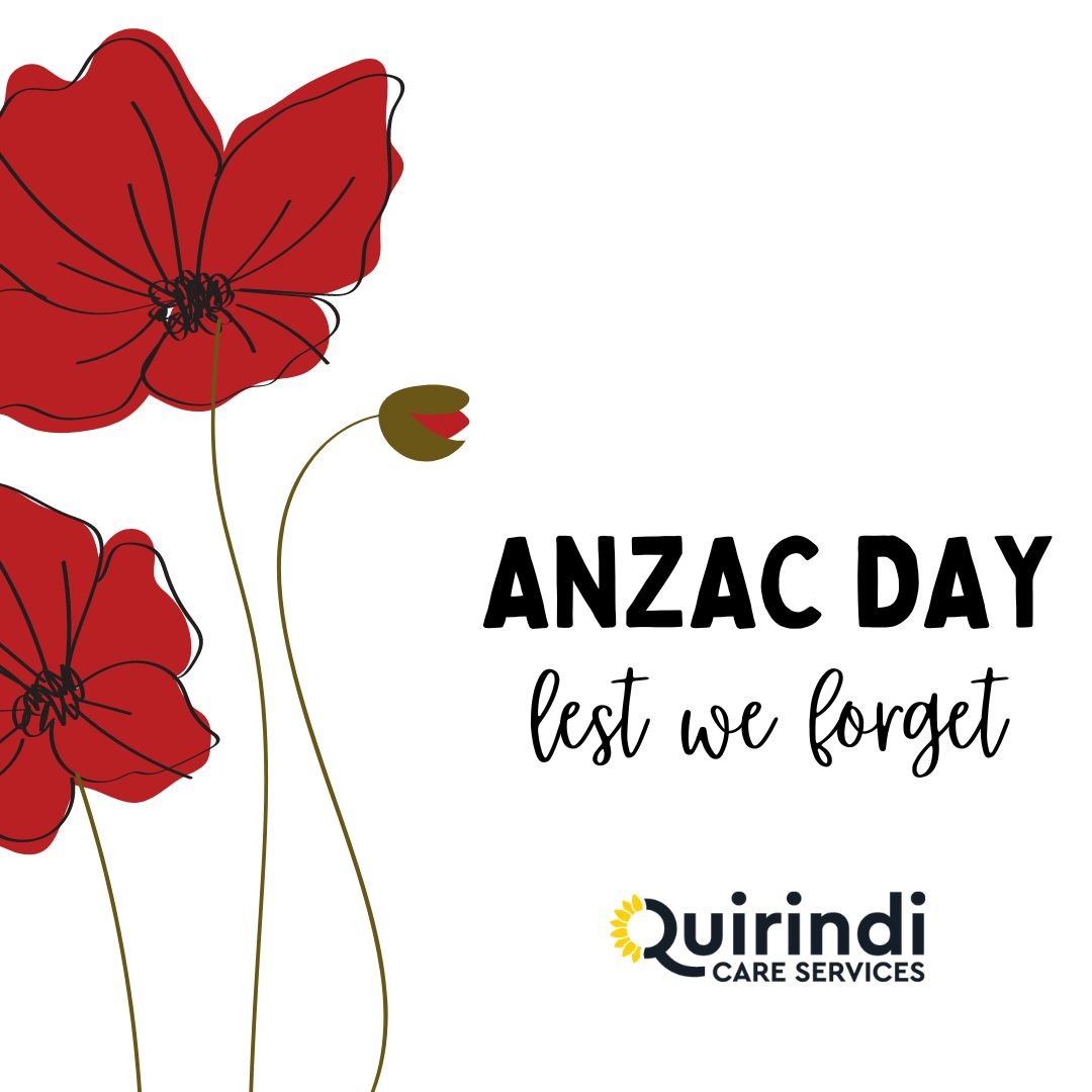 🌹 Today, as we pause to honour the bravery and sacrifices of our ANZAC heroes, we at Quirindi Care Services stand together in profound respect. In the heart of our community, we hold dear the values of mateship, courage, and service exemplified by t