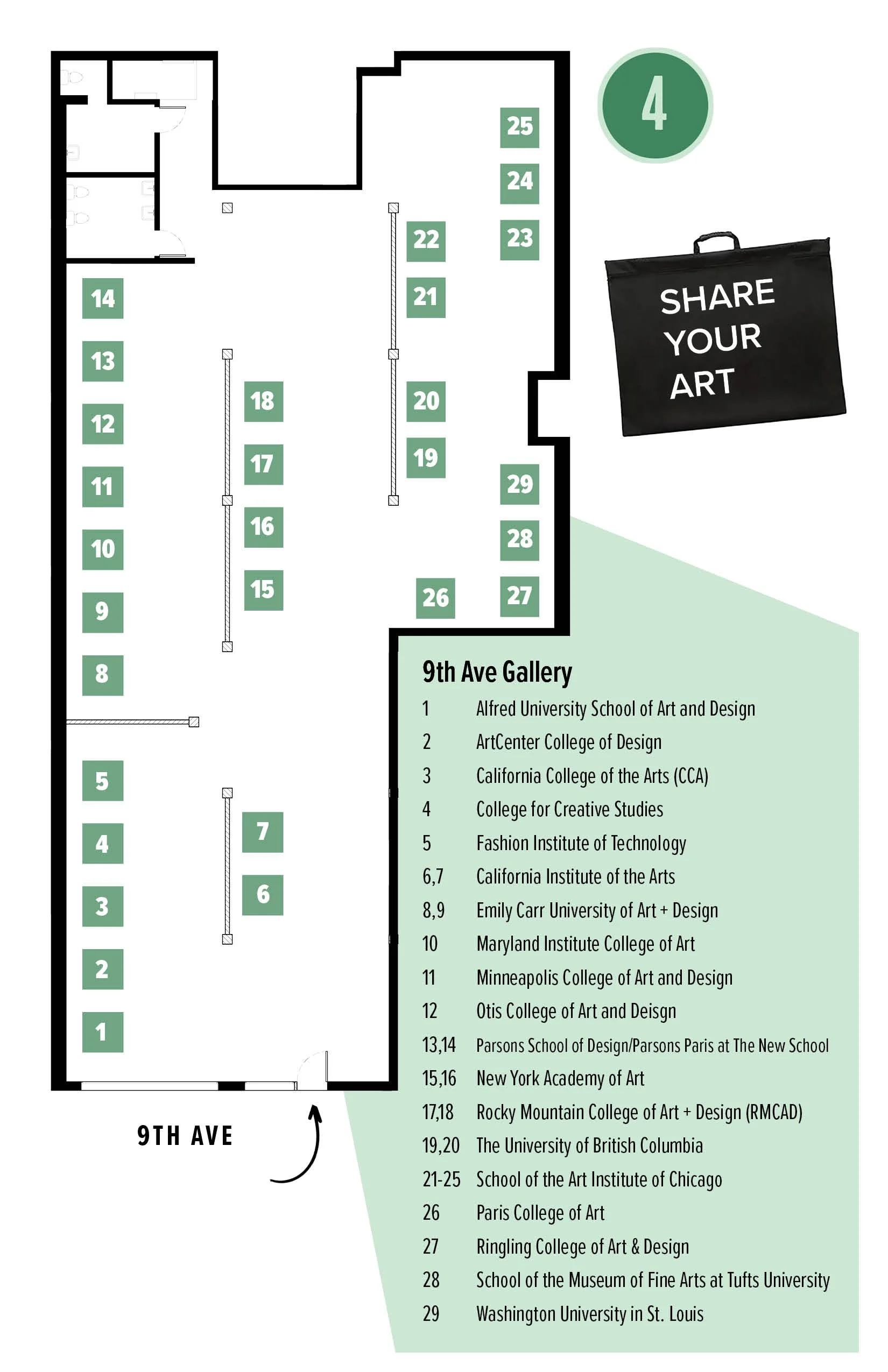 2023 Seattle National Portfolio Day program (5.5"x8.5" booklet) inside
