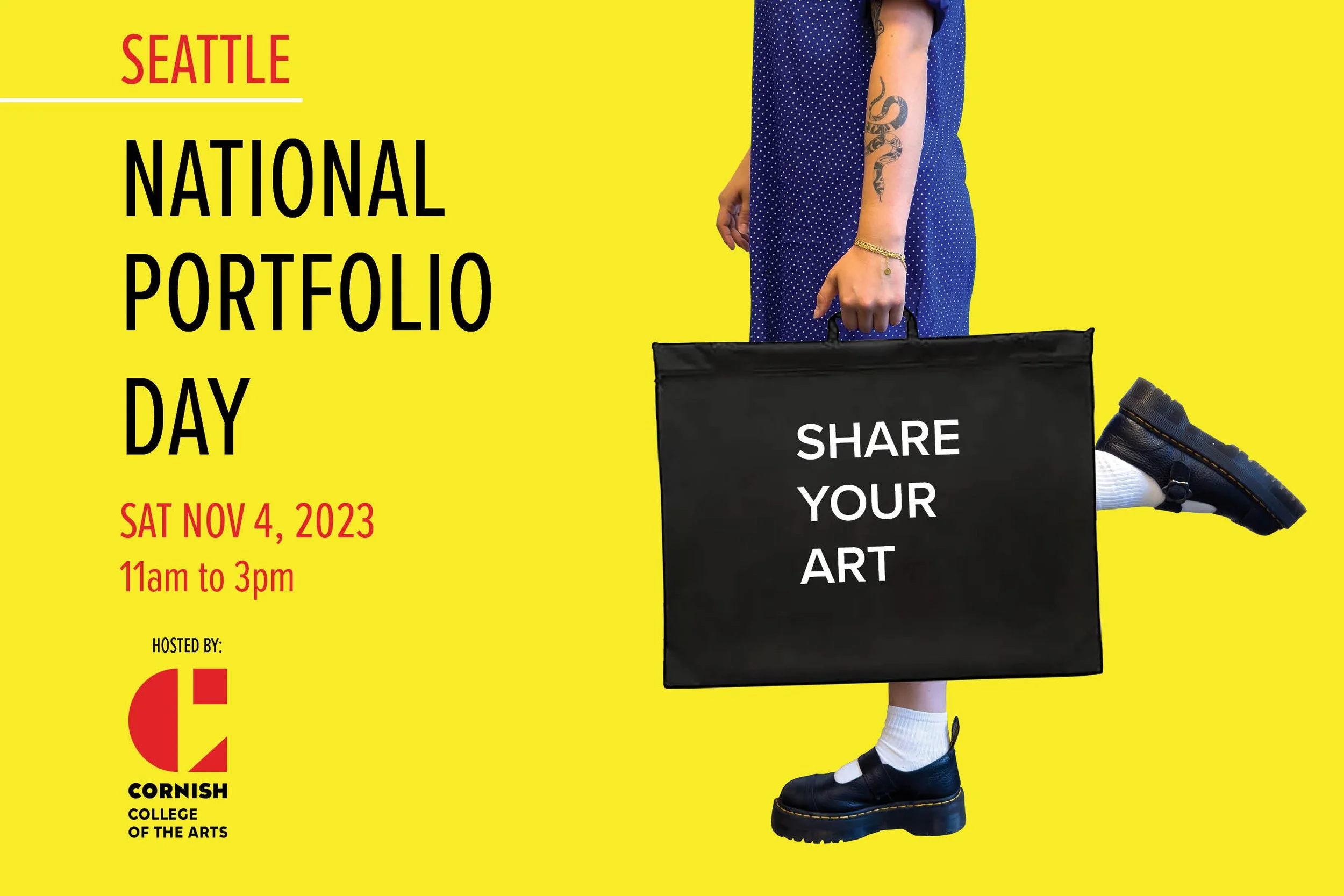 2023 Seattle National Portfolio postcard, front