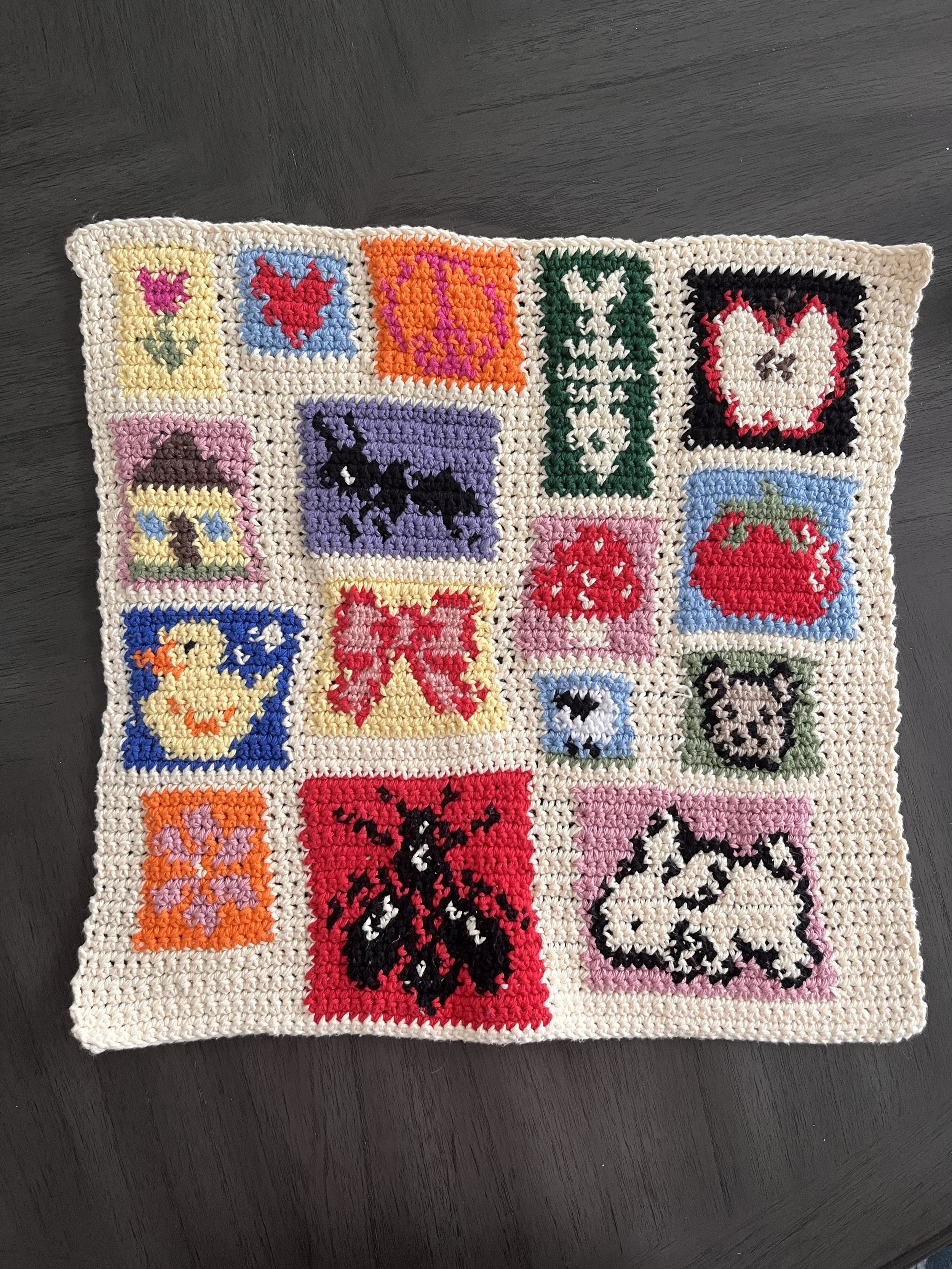 Crochet collage