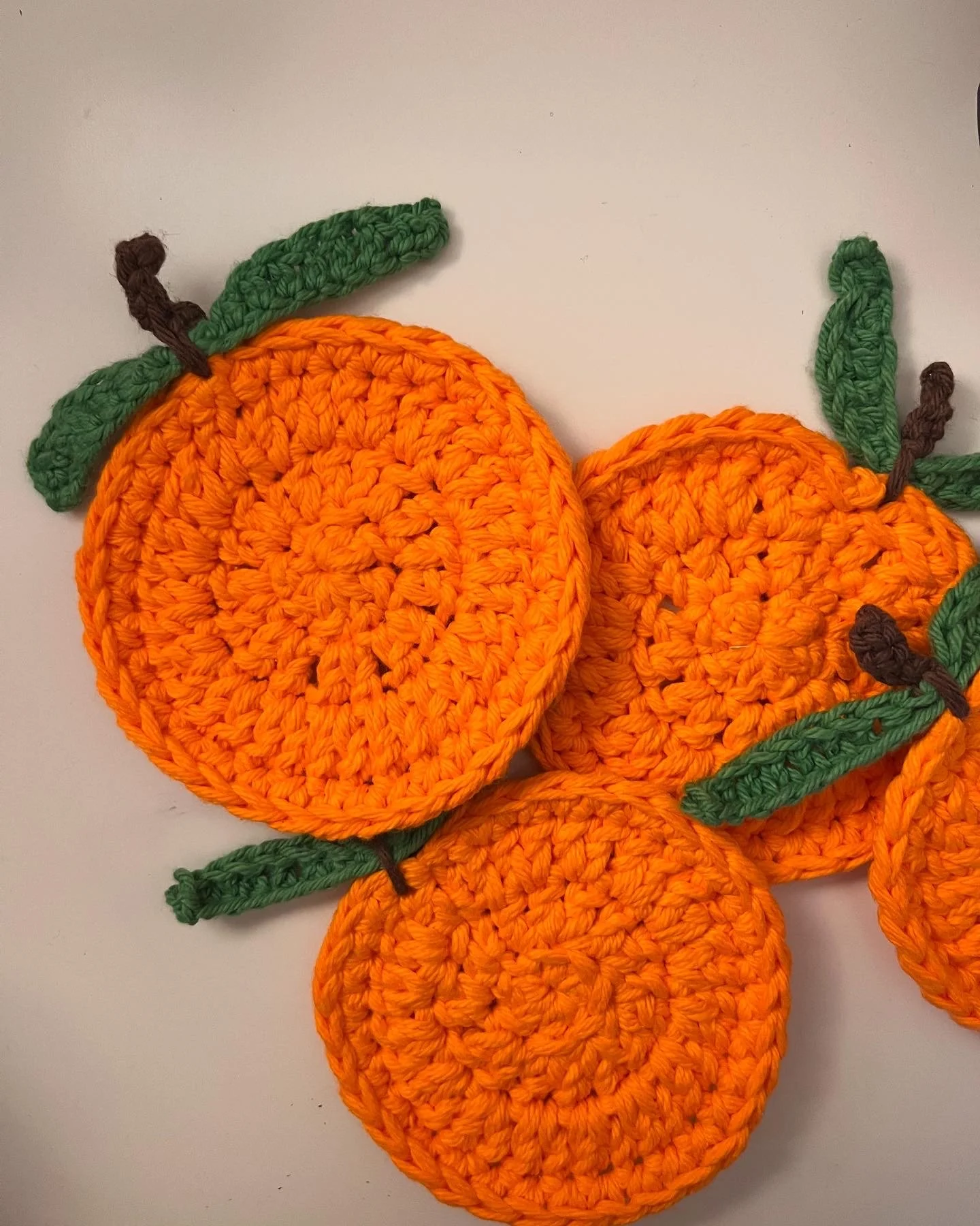 Orange coasters