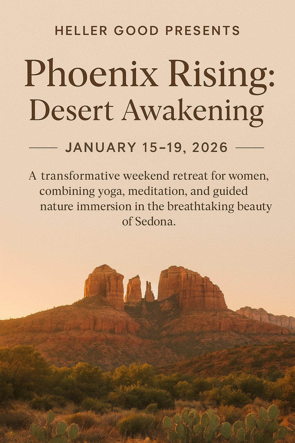 Phoenix Rising: Desert Awakening. A Transformative Women's Retreat in Sedona, AZ